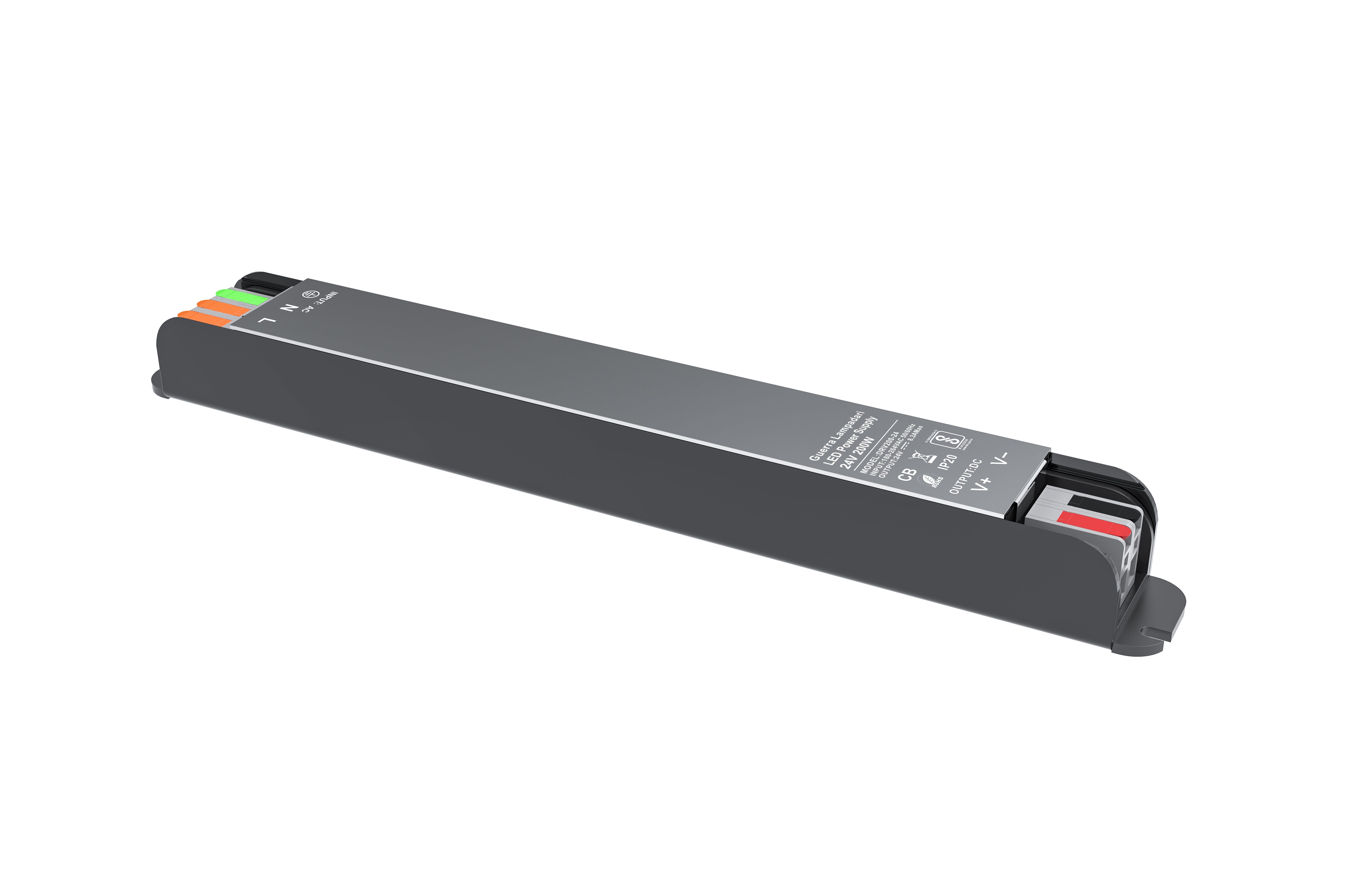 Trasformatore Slim 200W 24v