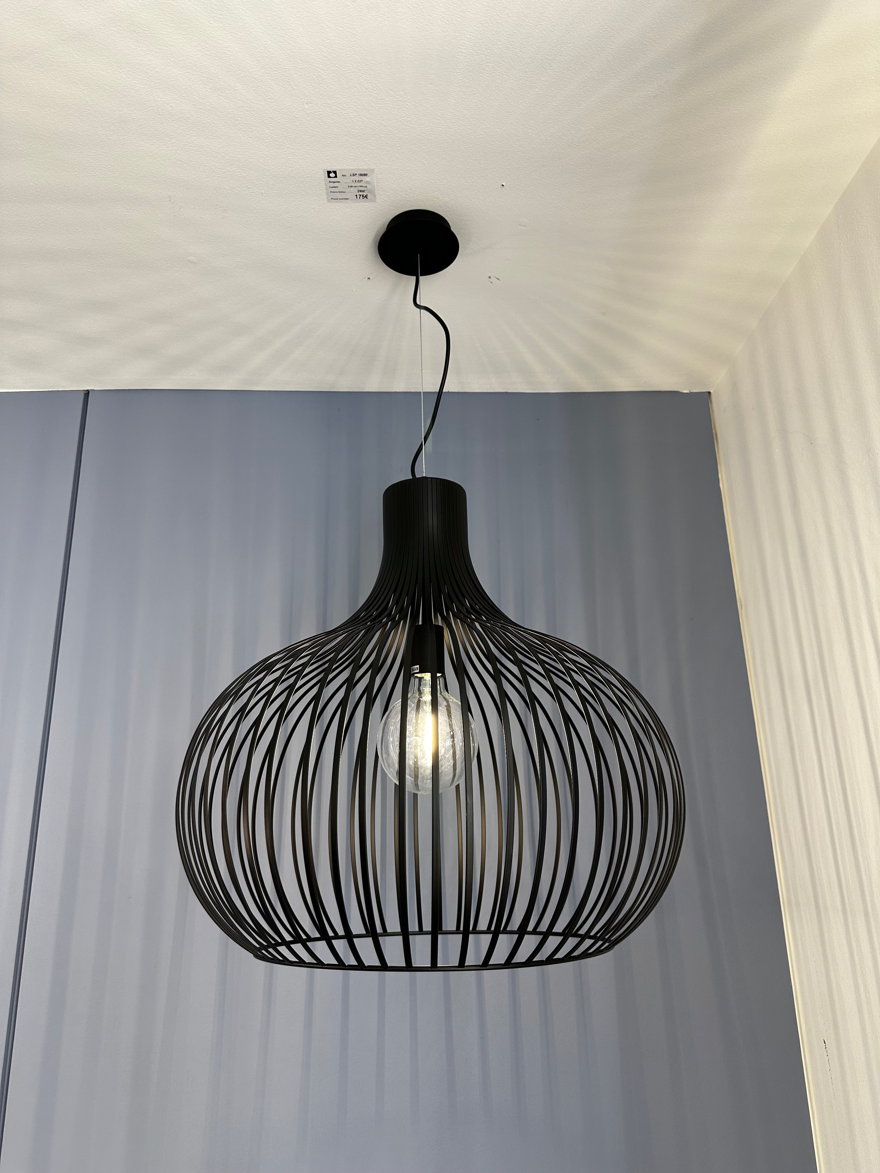 Sospensione Gabbia Nera