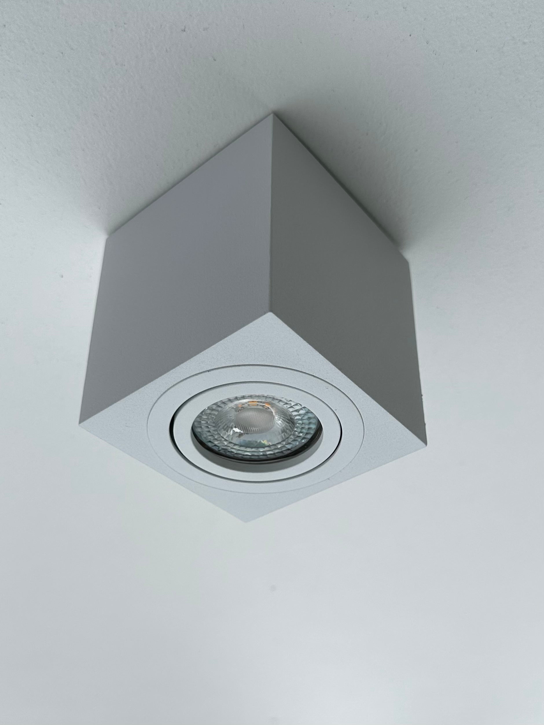 Faretto soffitto orientabile quadrato - Bianco