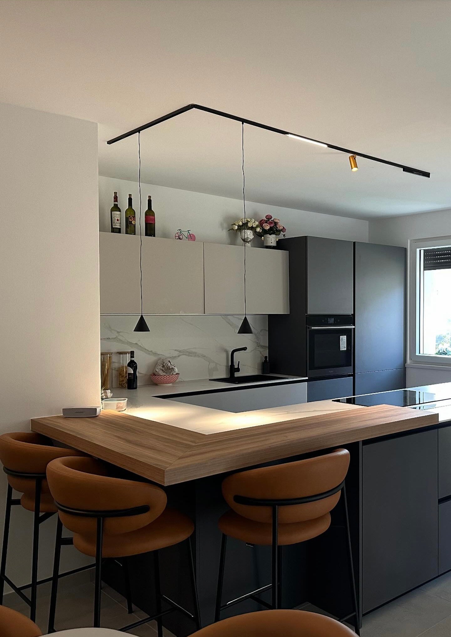 Sistema Karma- Binario magnetico 100cm - Nero