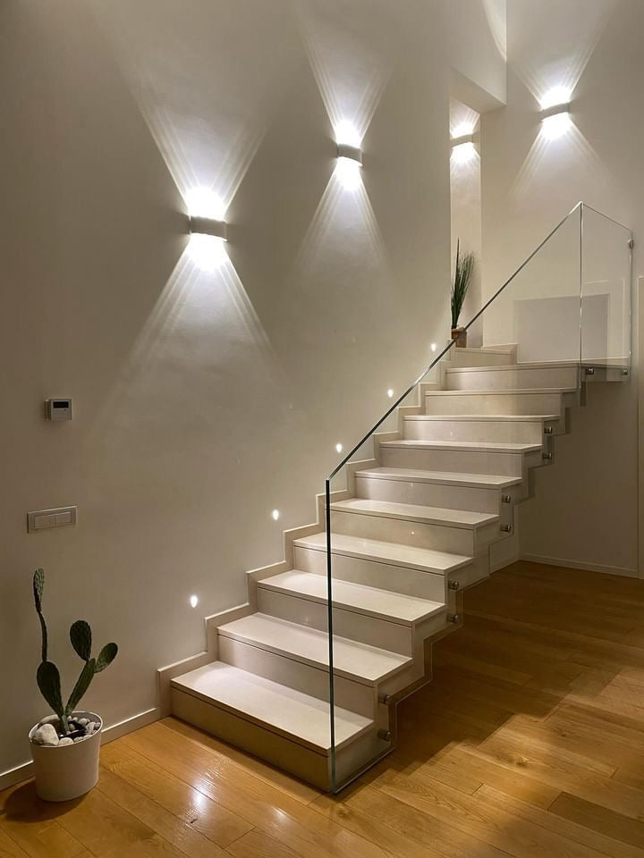 Applique Multiray bi-emissione - Bianco