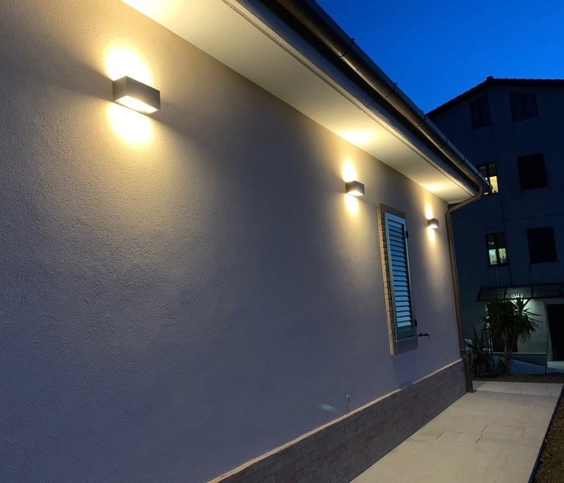Applique esterno Mask luce indiretta - Antracite