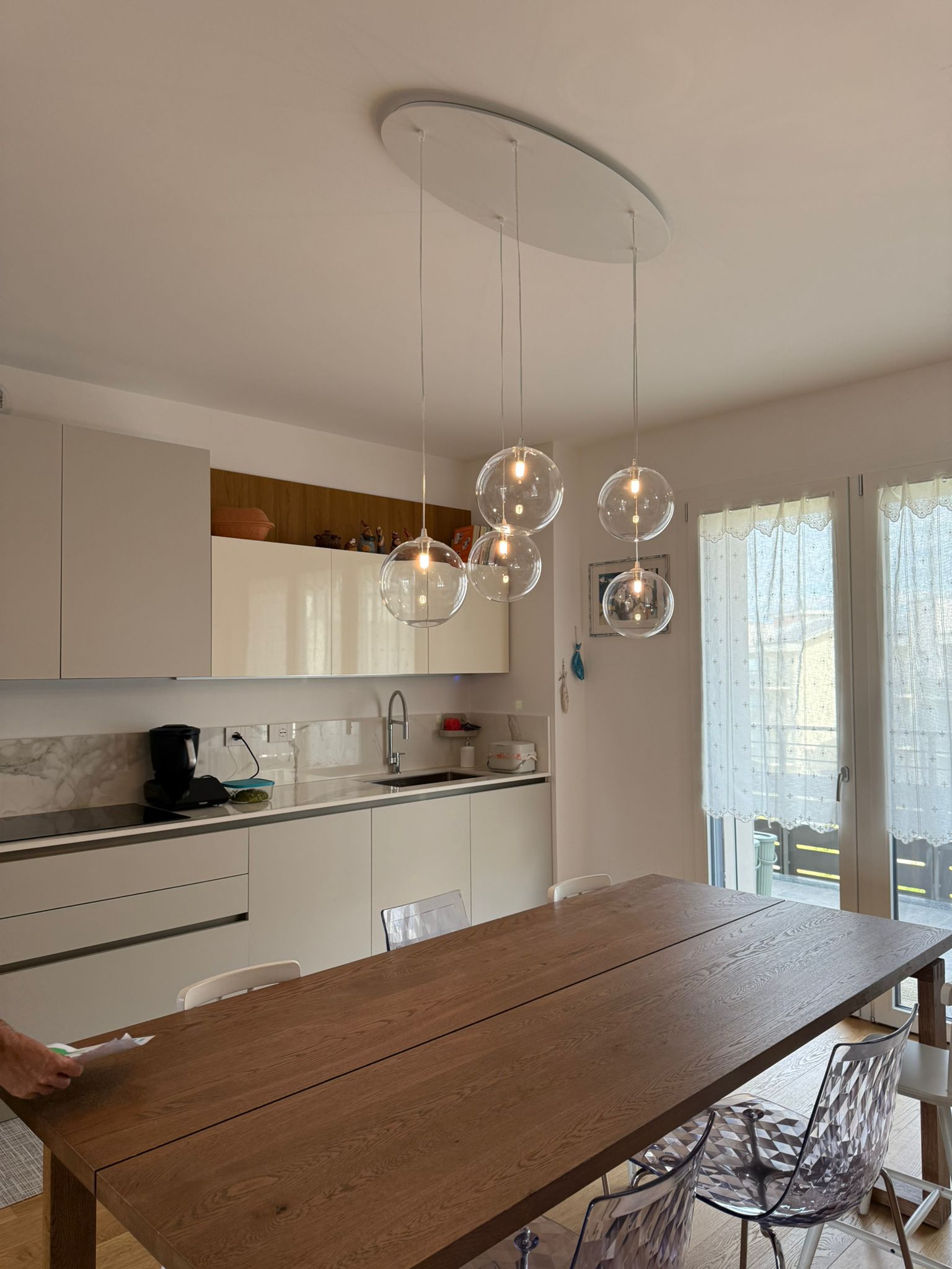 Sospensione Sofia - Sfere Cristallo G9