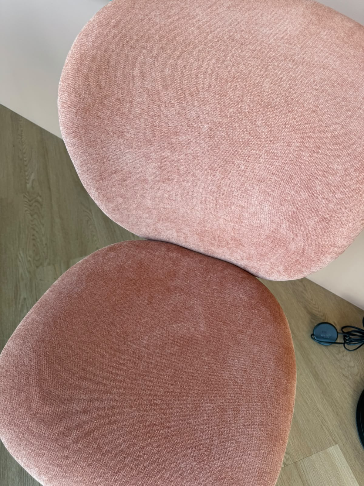 Set 2 poltrone Eva - tessuto rosa antico