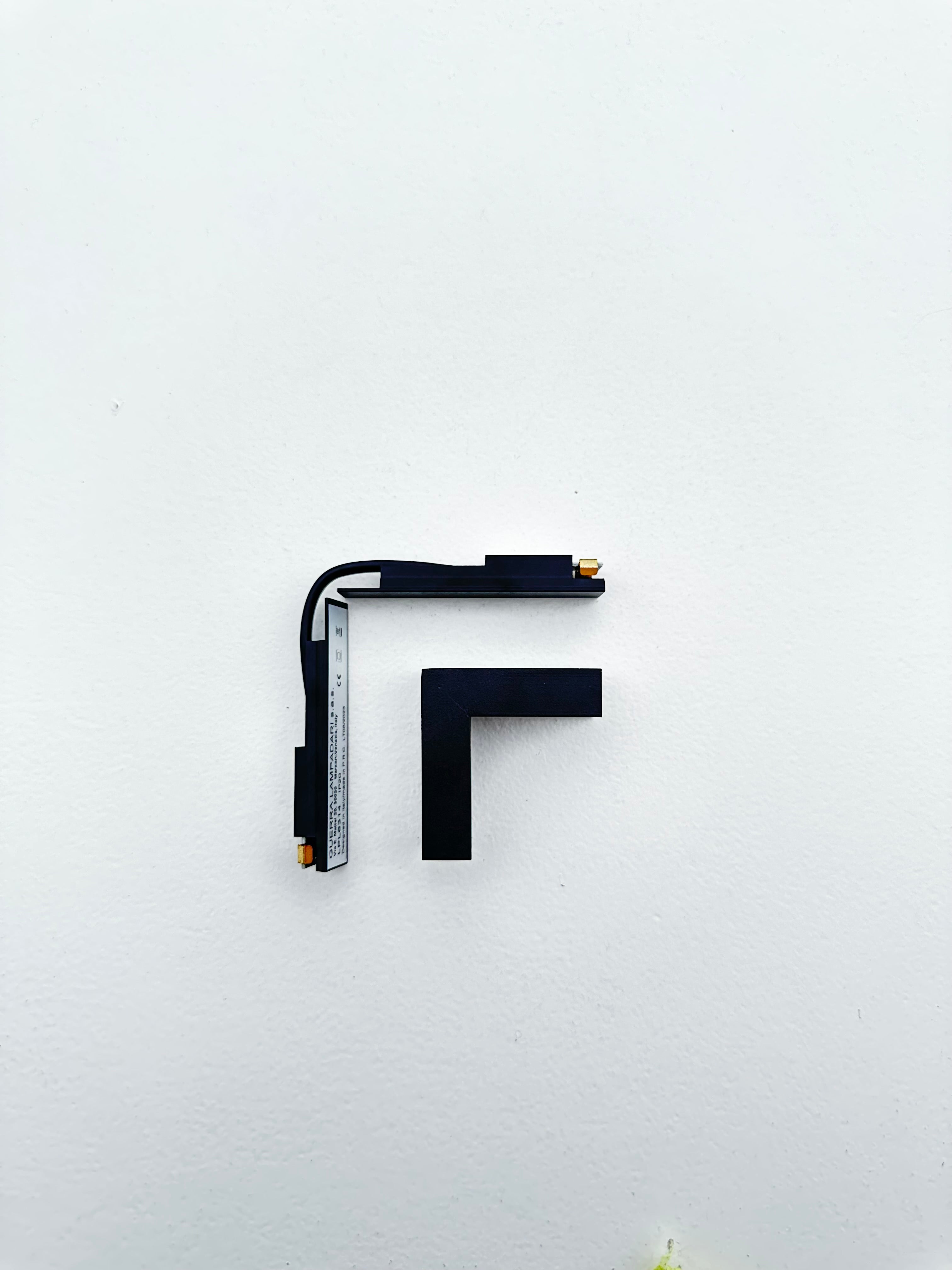 Sistema Karma- Kit giunto angolo 90° parete/soffitto - Nero