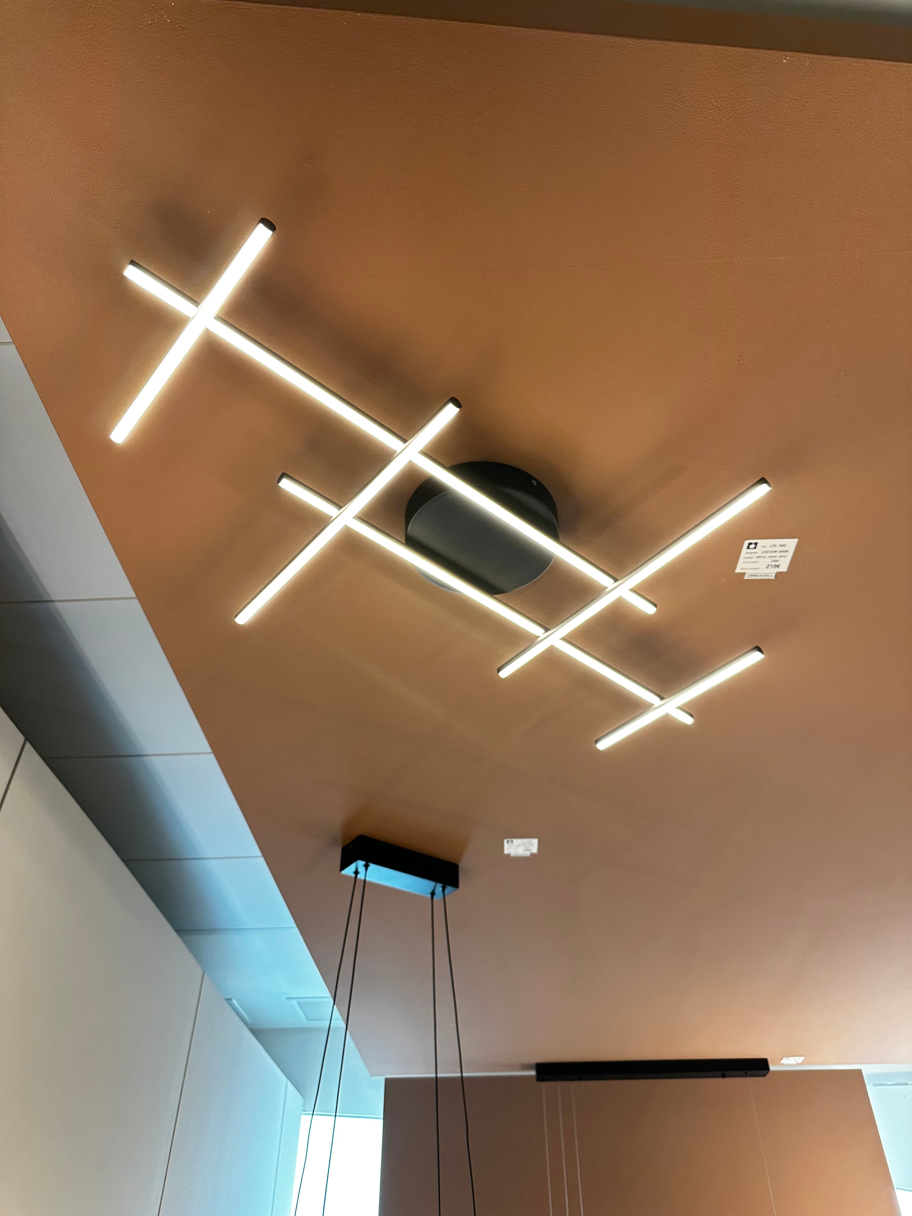 Plafoniera Aero diretta - Nero