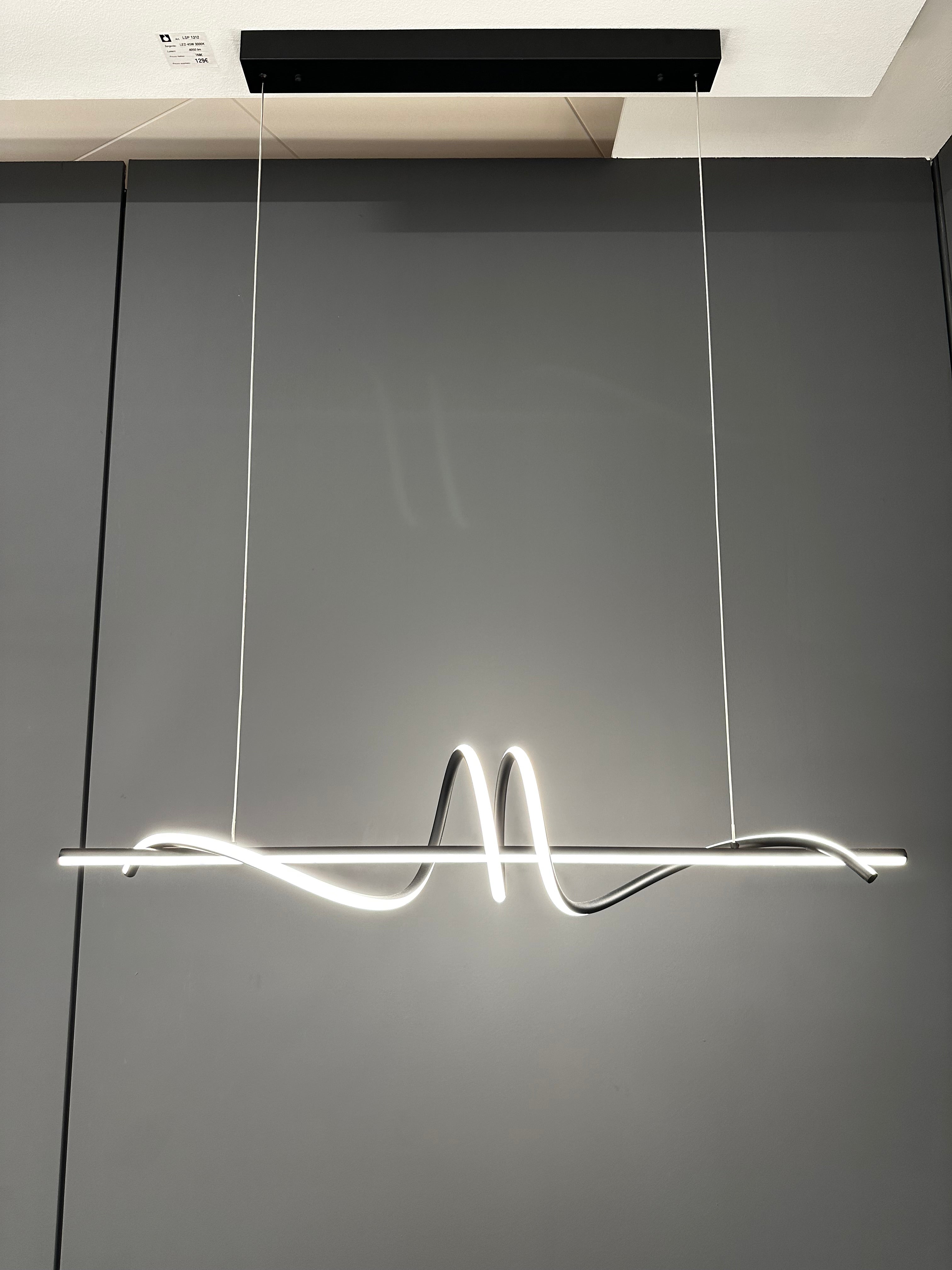 Sospensione Wave - Nero