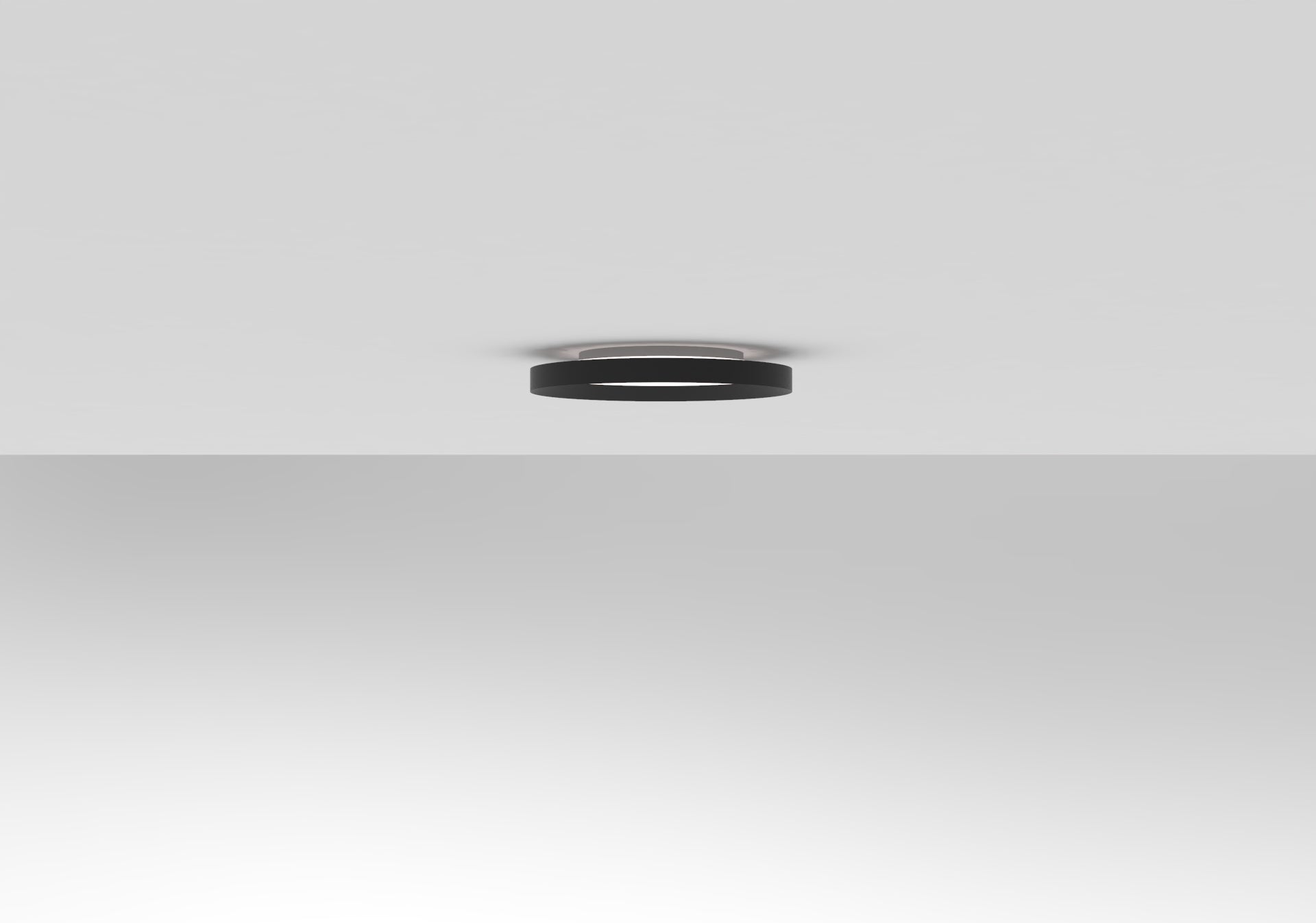 Plafoniera Slim - Nero