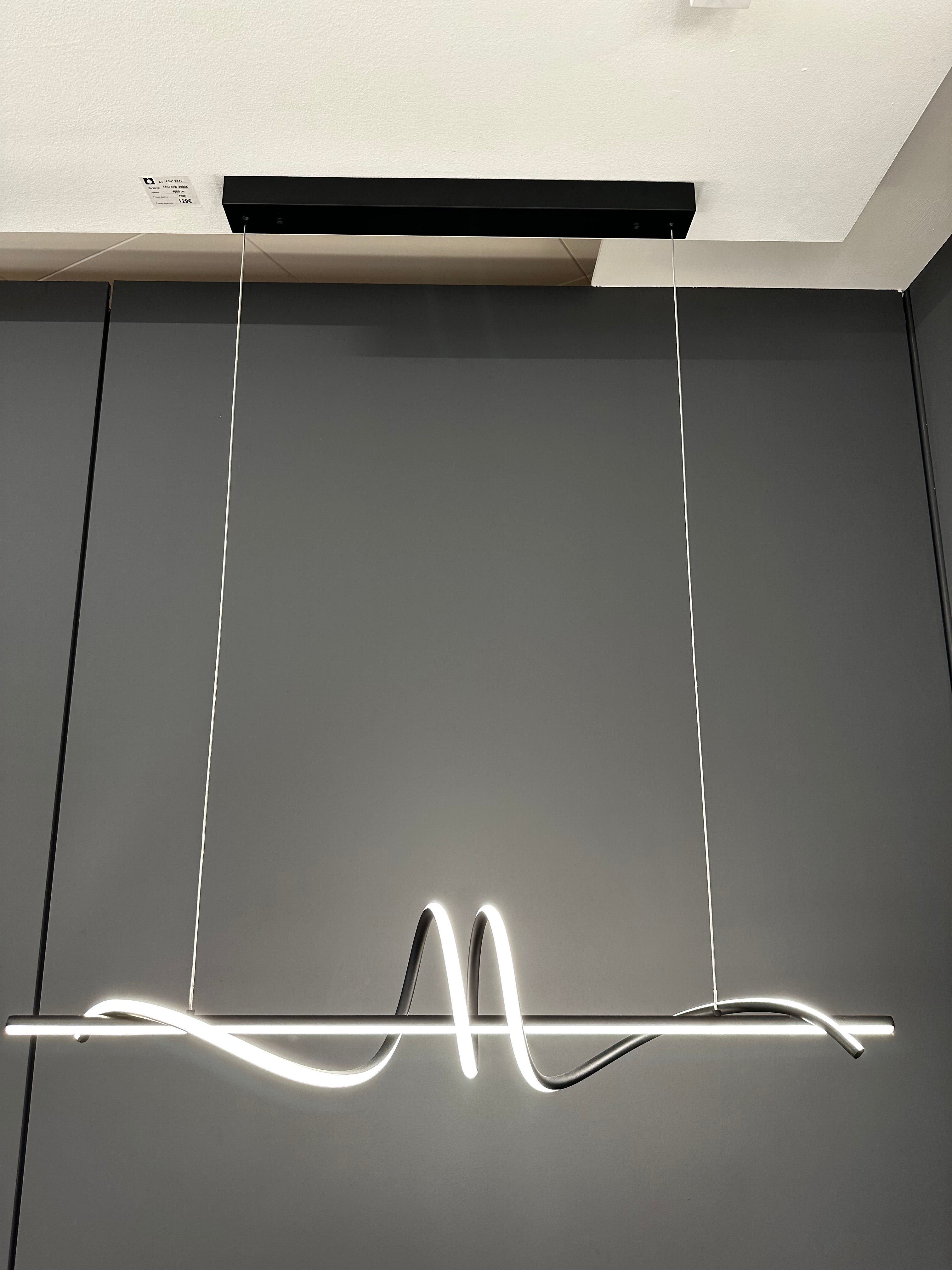 Sospensione Wave - Nero