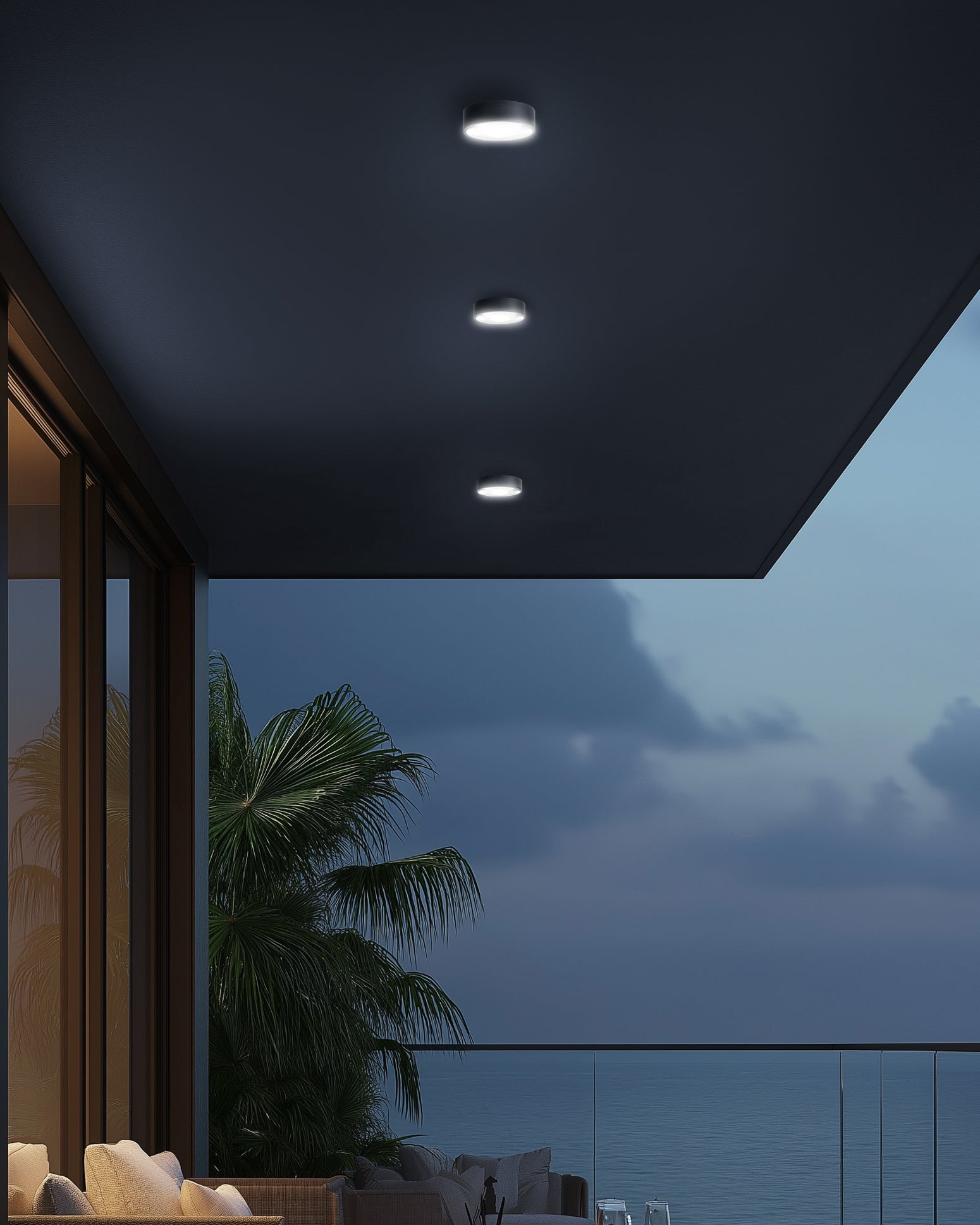 Faretto tondo Flat - Antracite