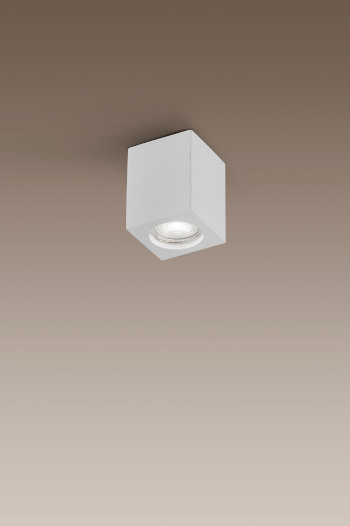 Faretto soffitto quadrato in gesso