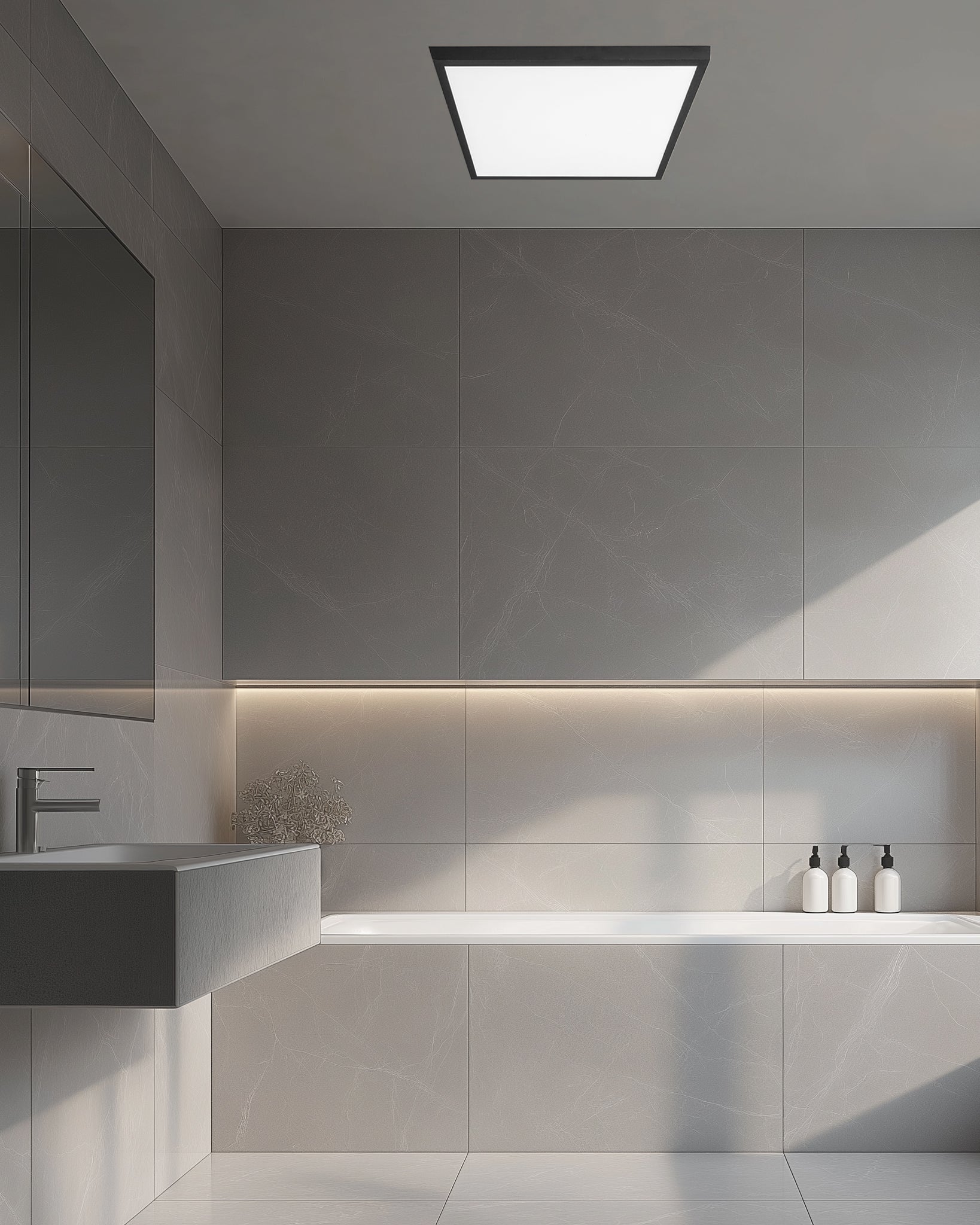 Plafoniera Panel led - Nero