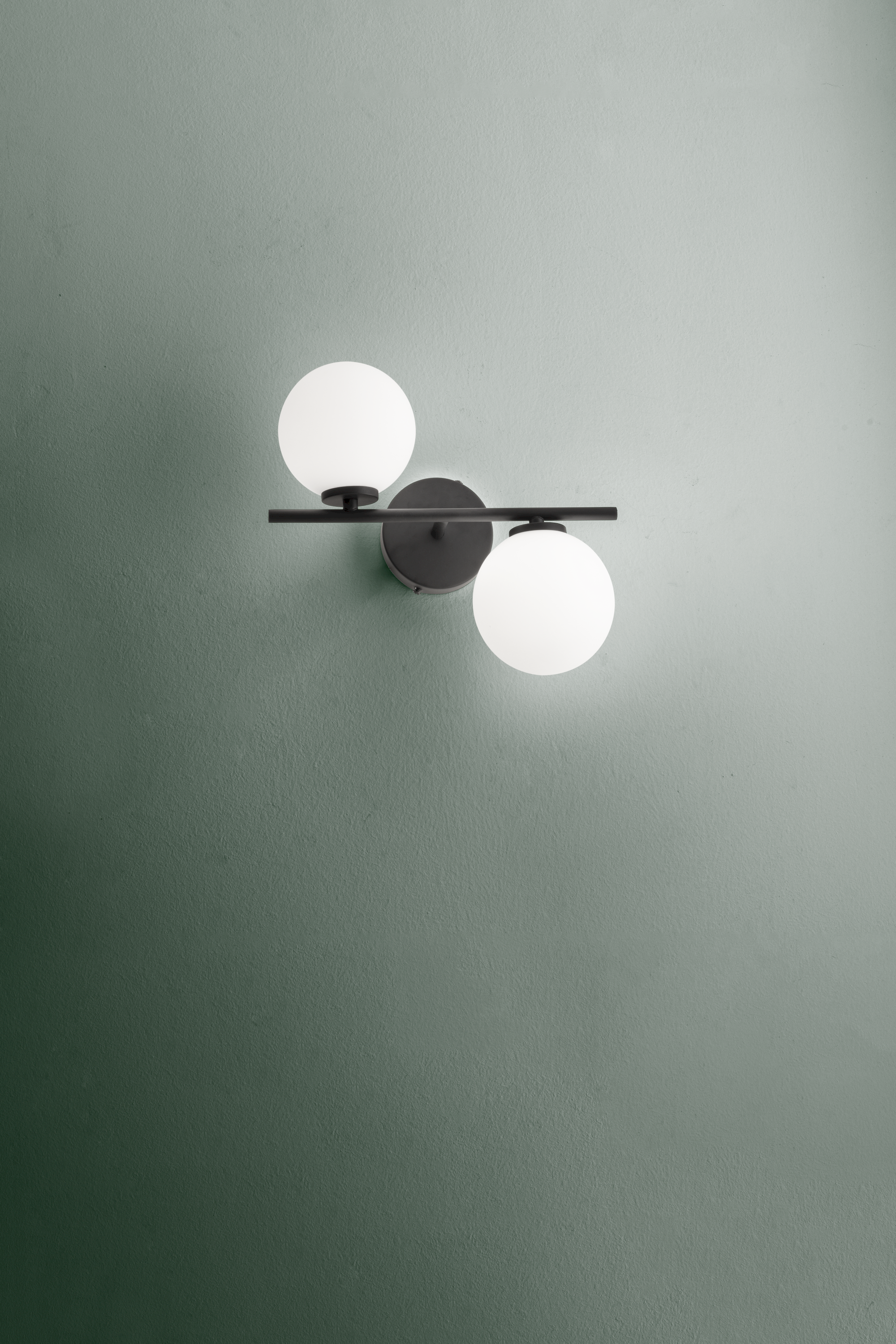 Applique Alba 2 Luci - Nero