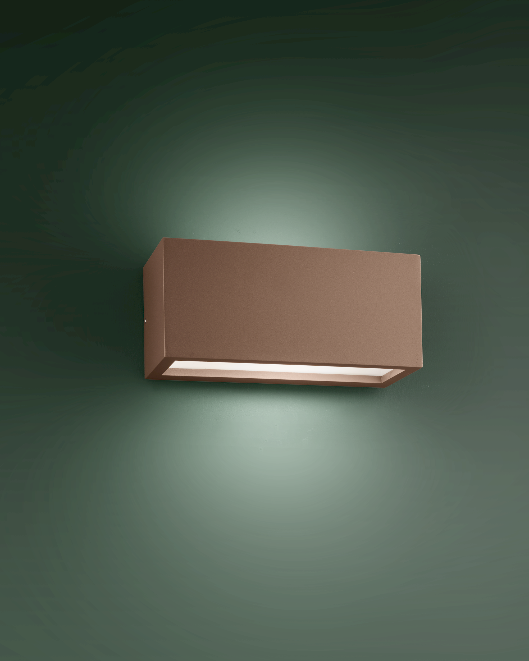 Applique esterno Mask luce indiretta - Corten