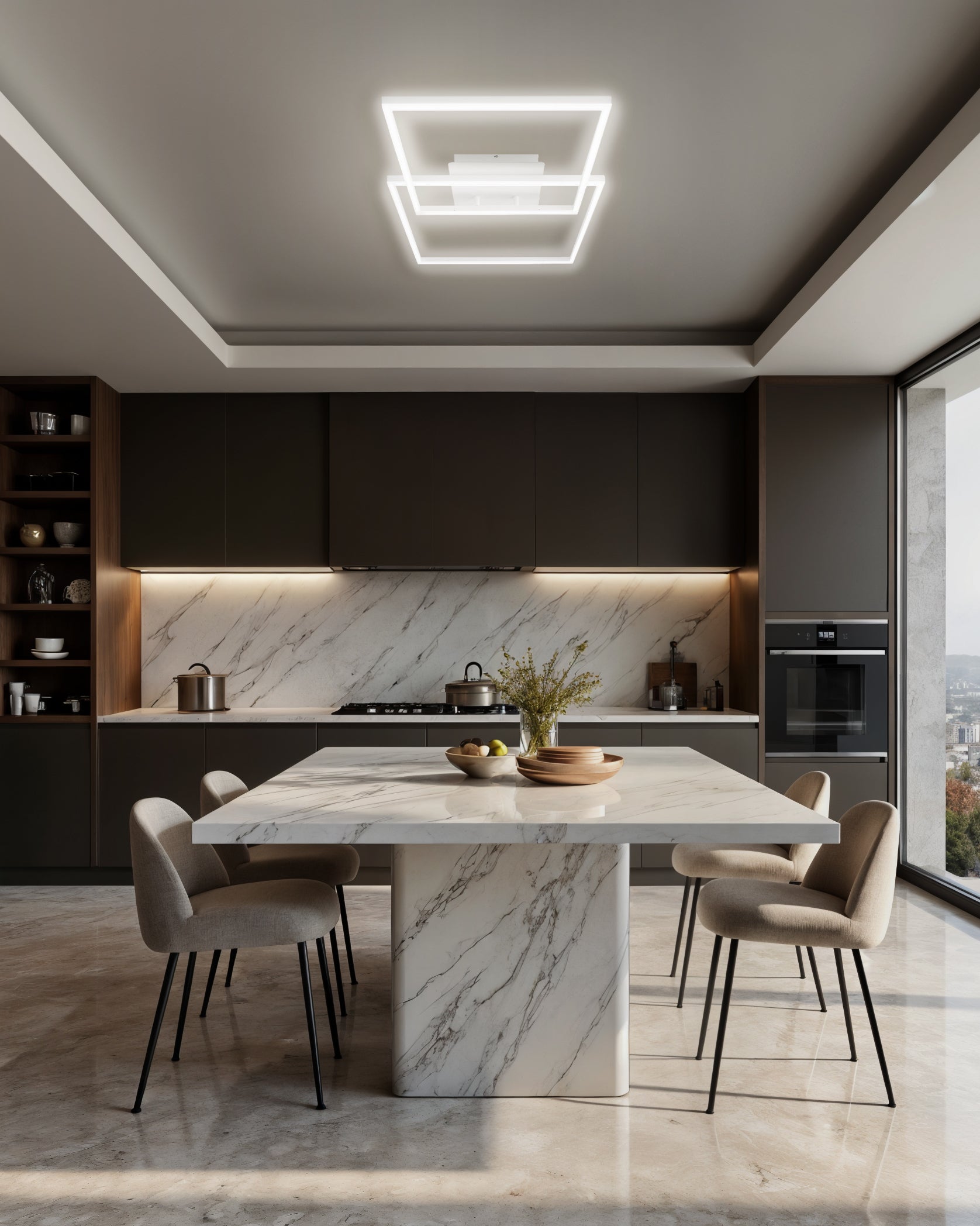 Plafoniera Minerva- 2 elementi