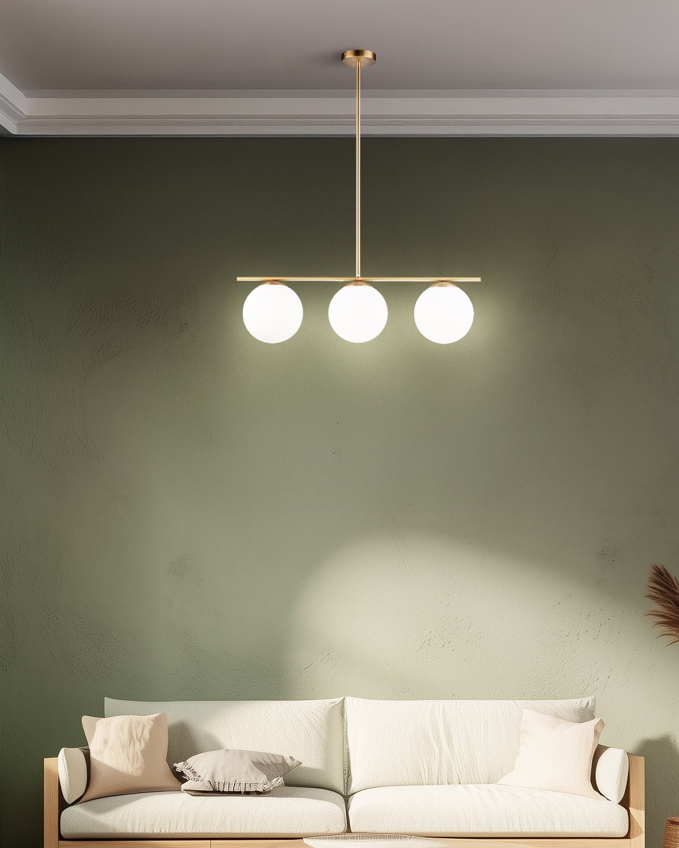 Plafoniera Alba 3 Luci - Oro