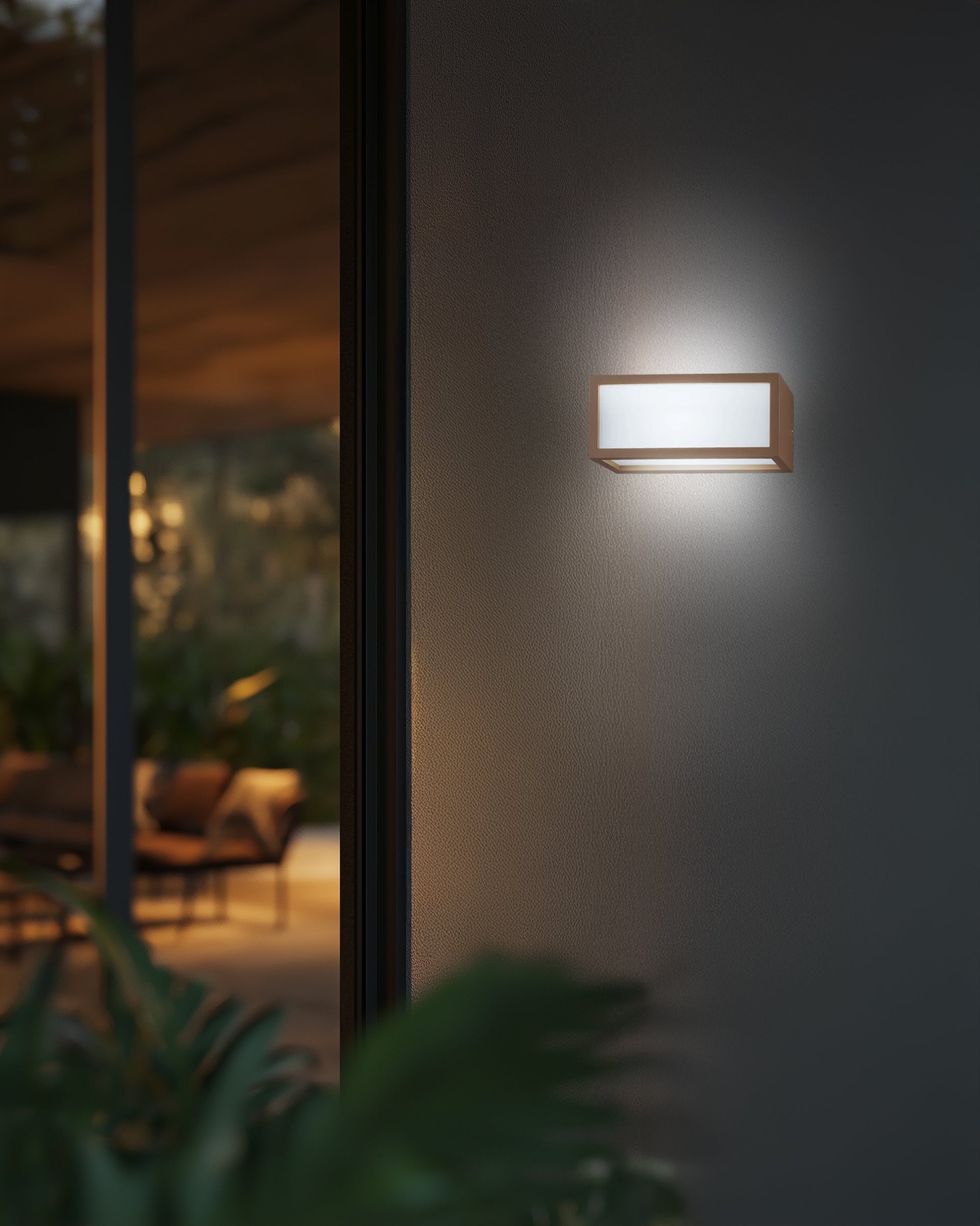 Applique esterno Mask luce diretta - Corten