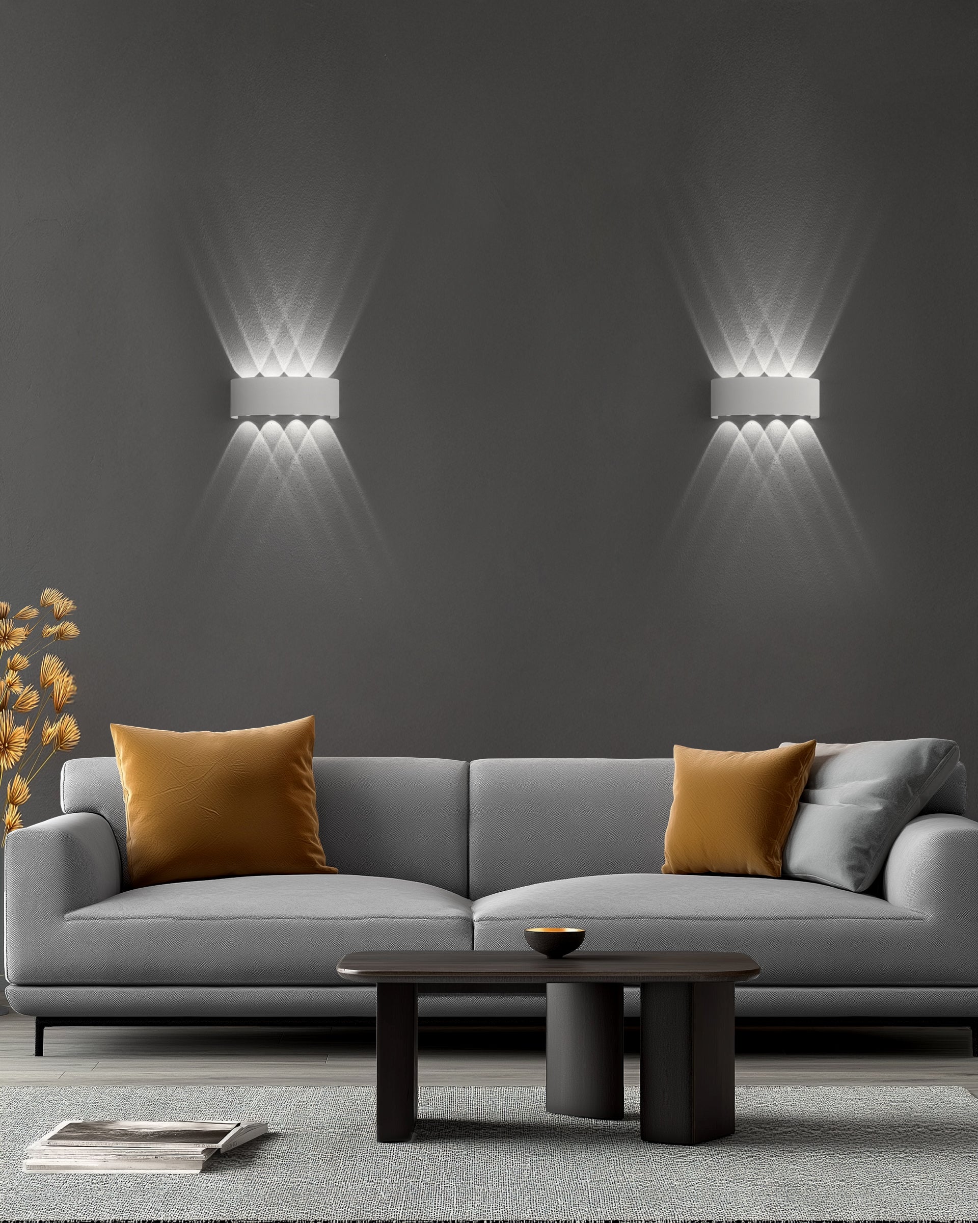 Applique Multiray bi-emissione - Bianco