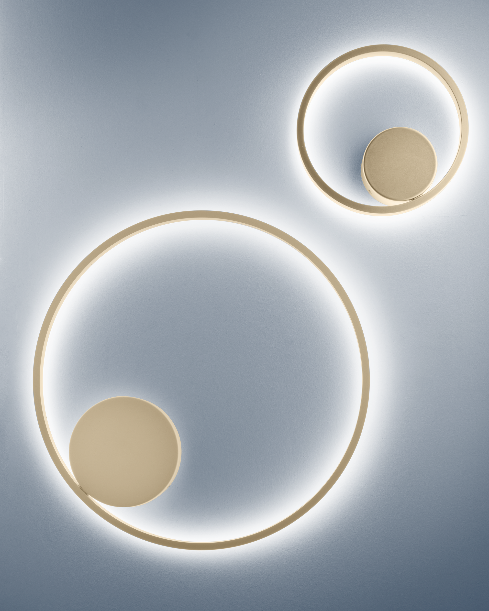 Plafoniera e Applique Eclisse luce indiretta - Oro