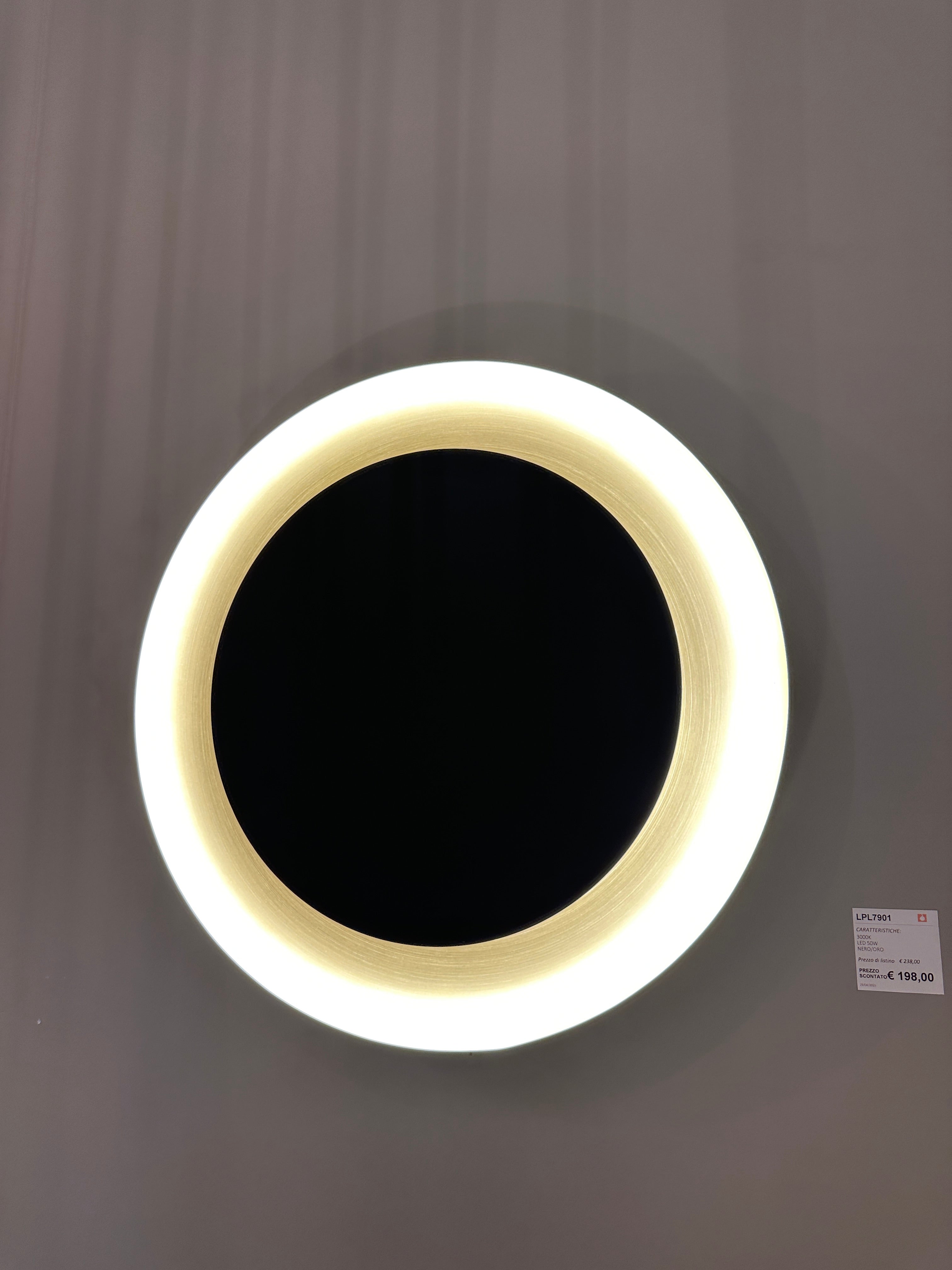 Plafoniera Aura - Oro e Nero