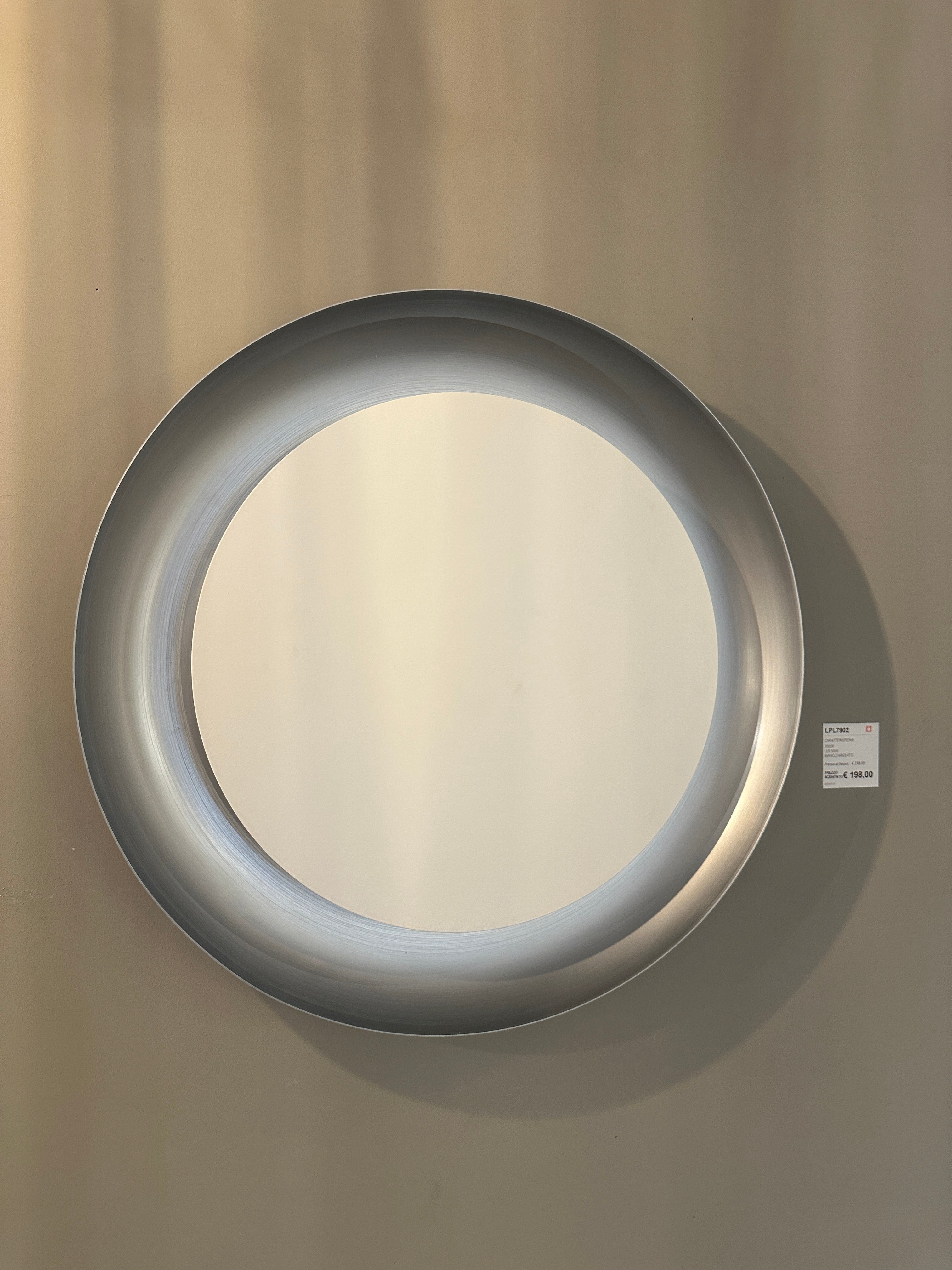 Plafoniera Aura - Argento e Bianco