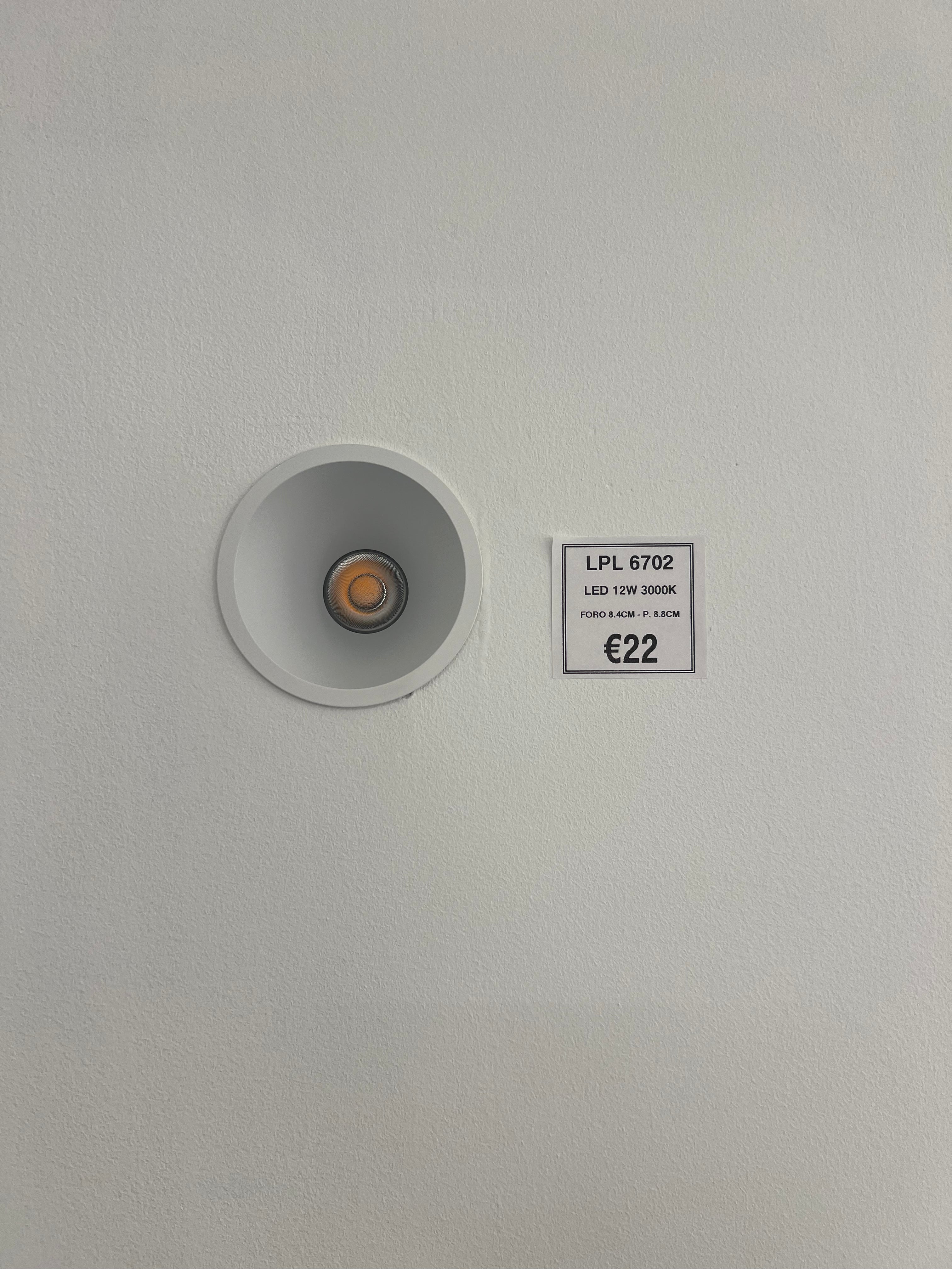 Faretto incasso led Fix - Bianco