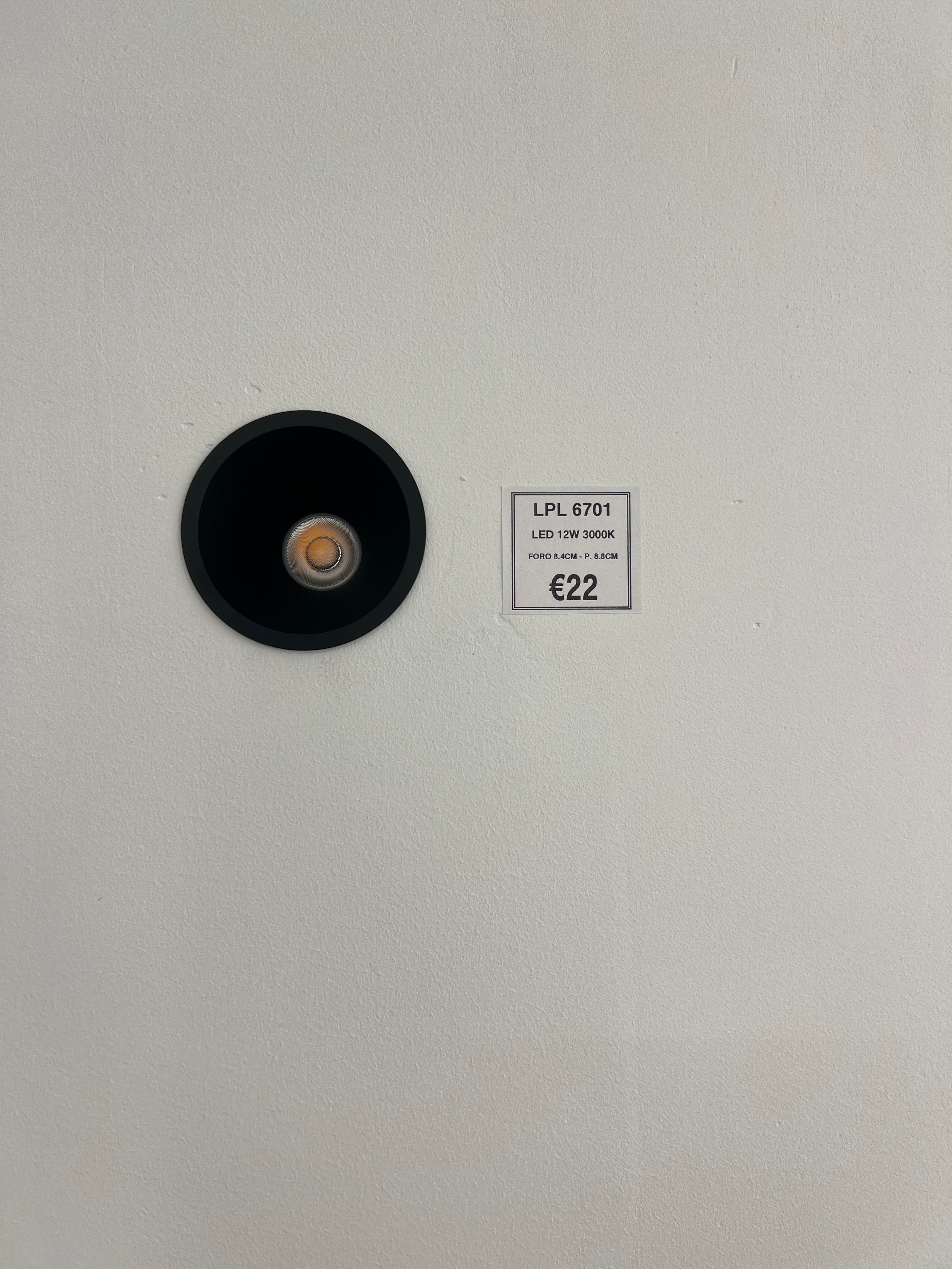 Faretto incasso led Fix - Nero