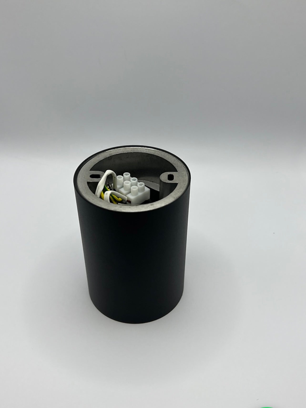 Faretto soffitto tondo in metallo arretrato - Nero