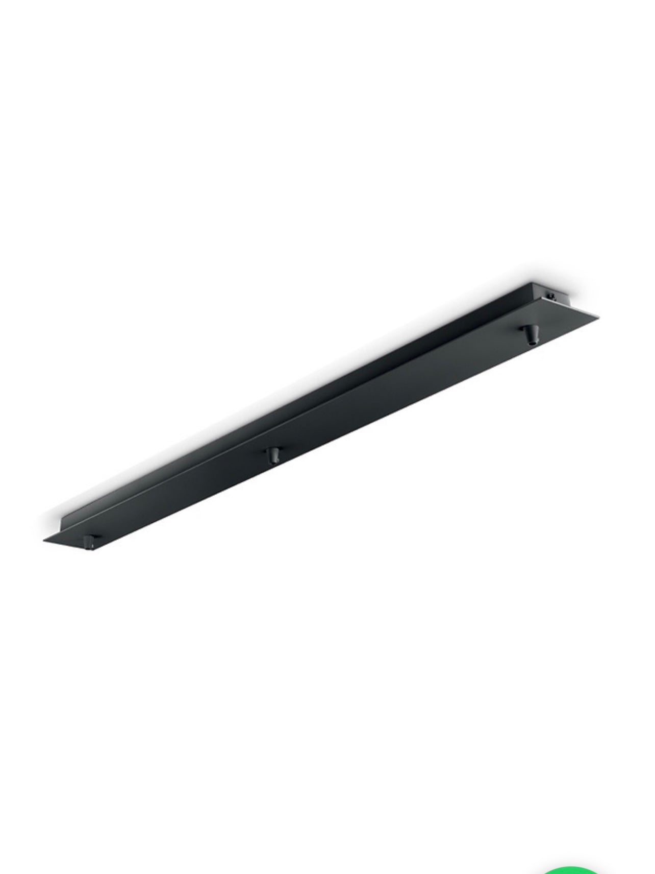 Rosone multiplo 3 uscite rettangolare - Nero