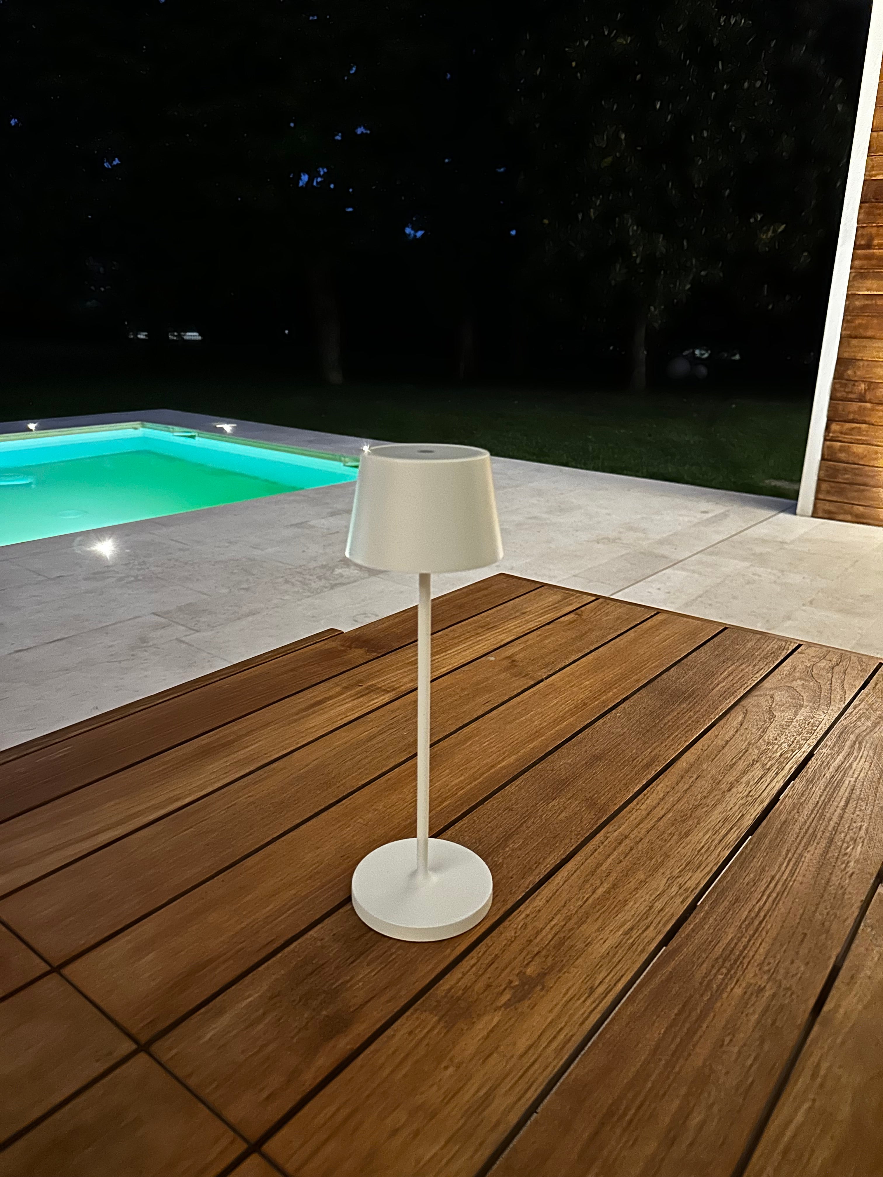 Kelly - Lampada ricaricabile Avorio