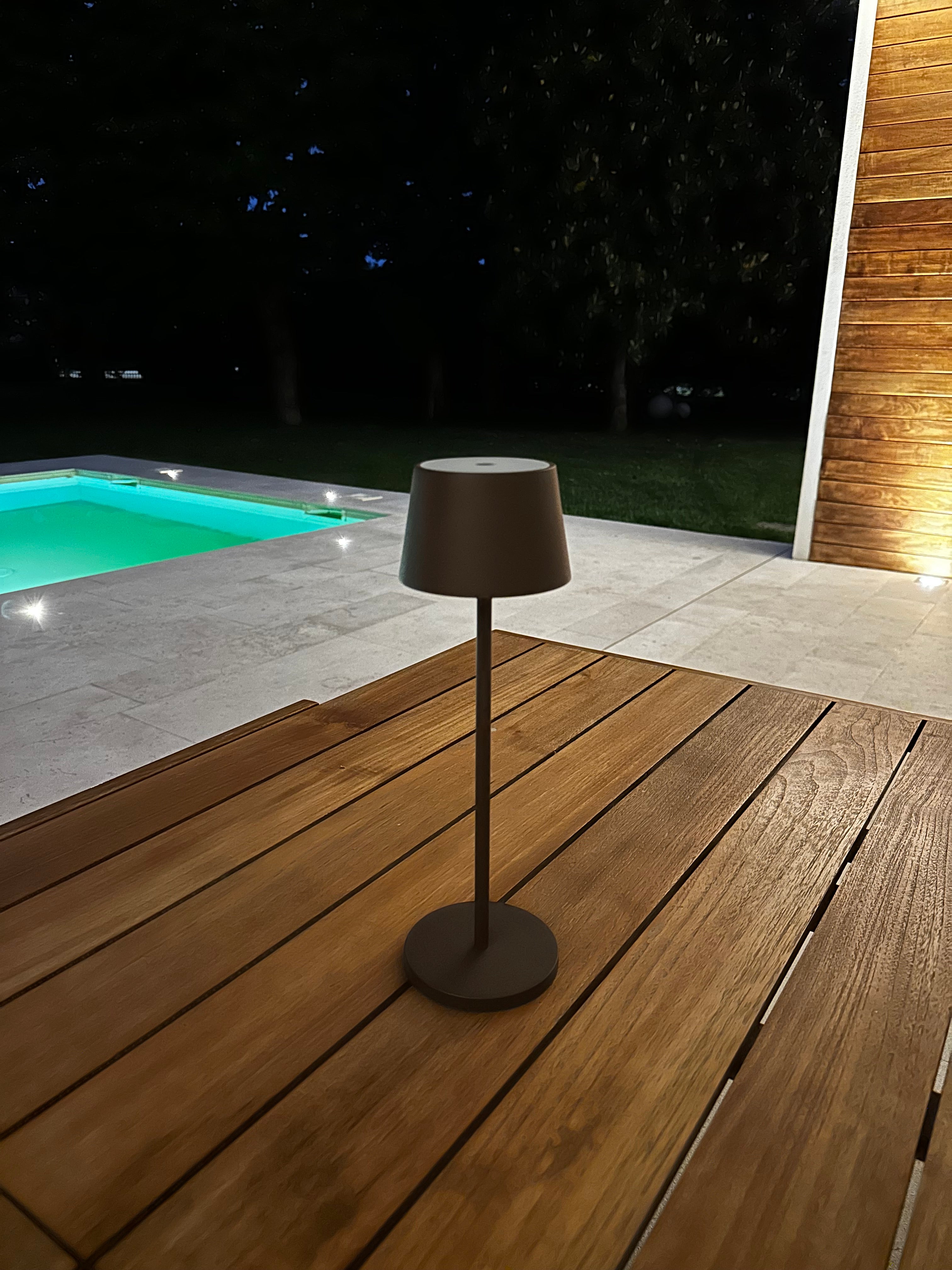 Kelly - Lampada ricaricabile Corten