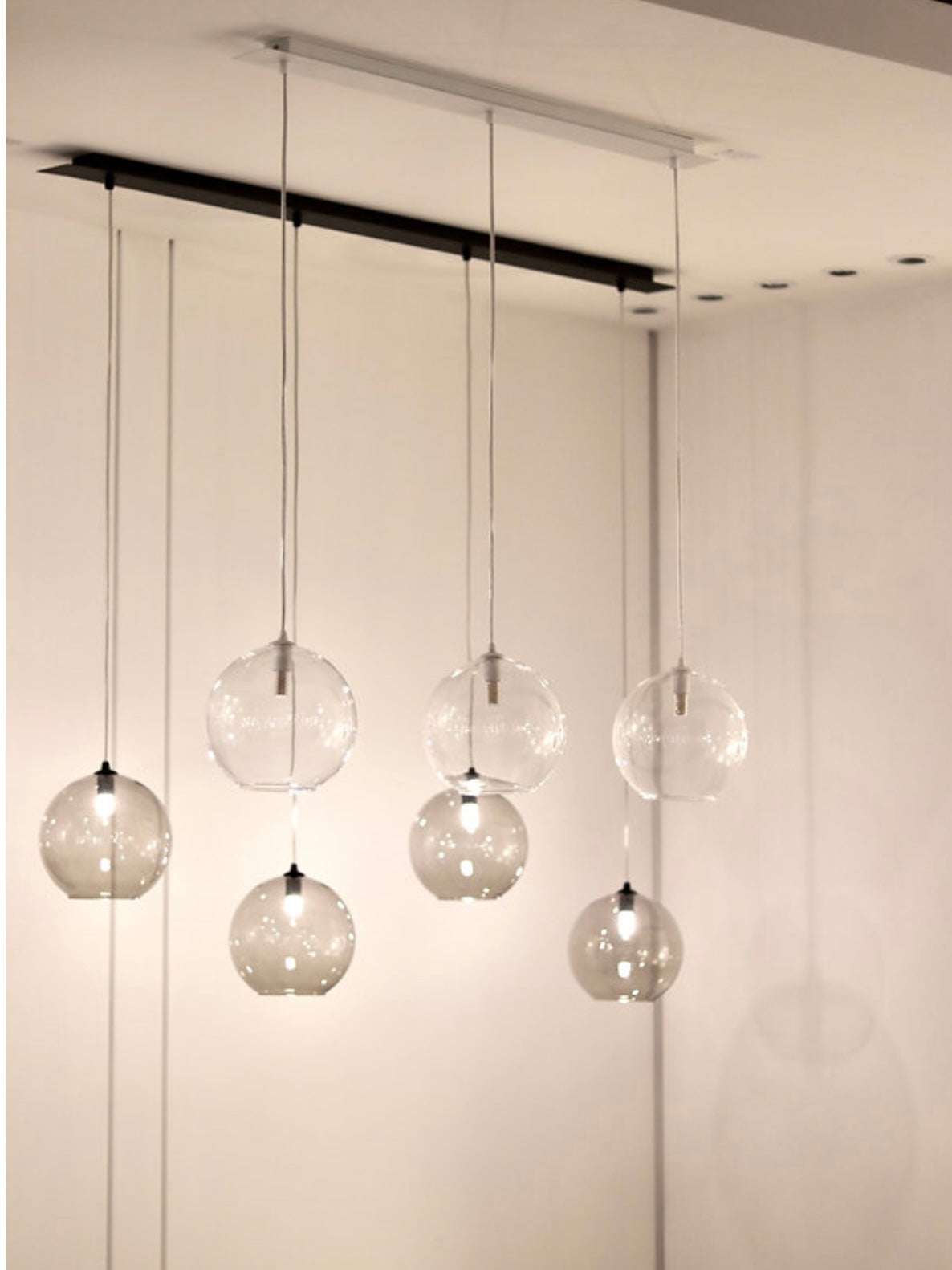 Sospensione Sofia - Sfere Cristallo G9