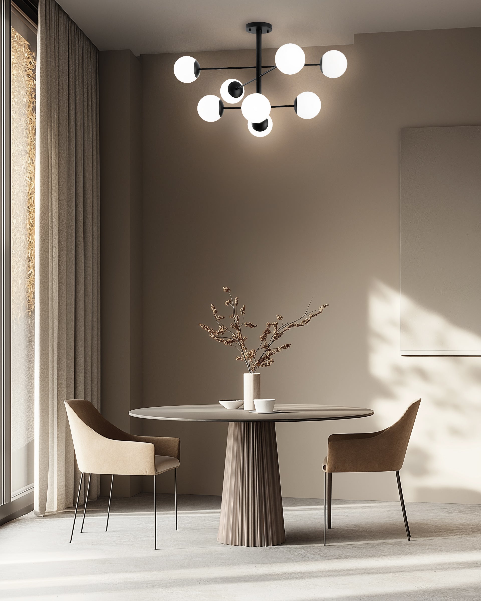 Plafoniera Edgar - Nero