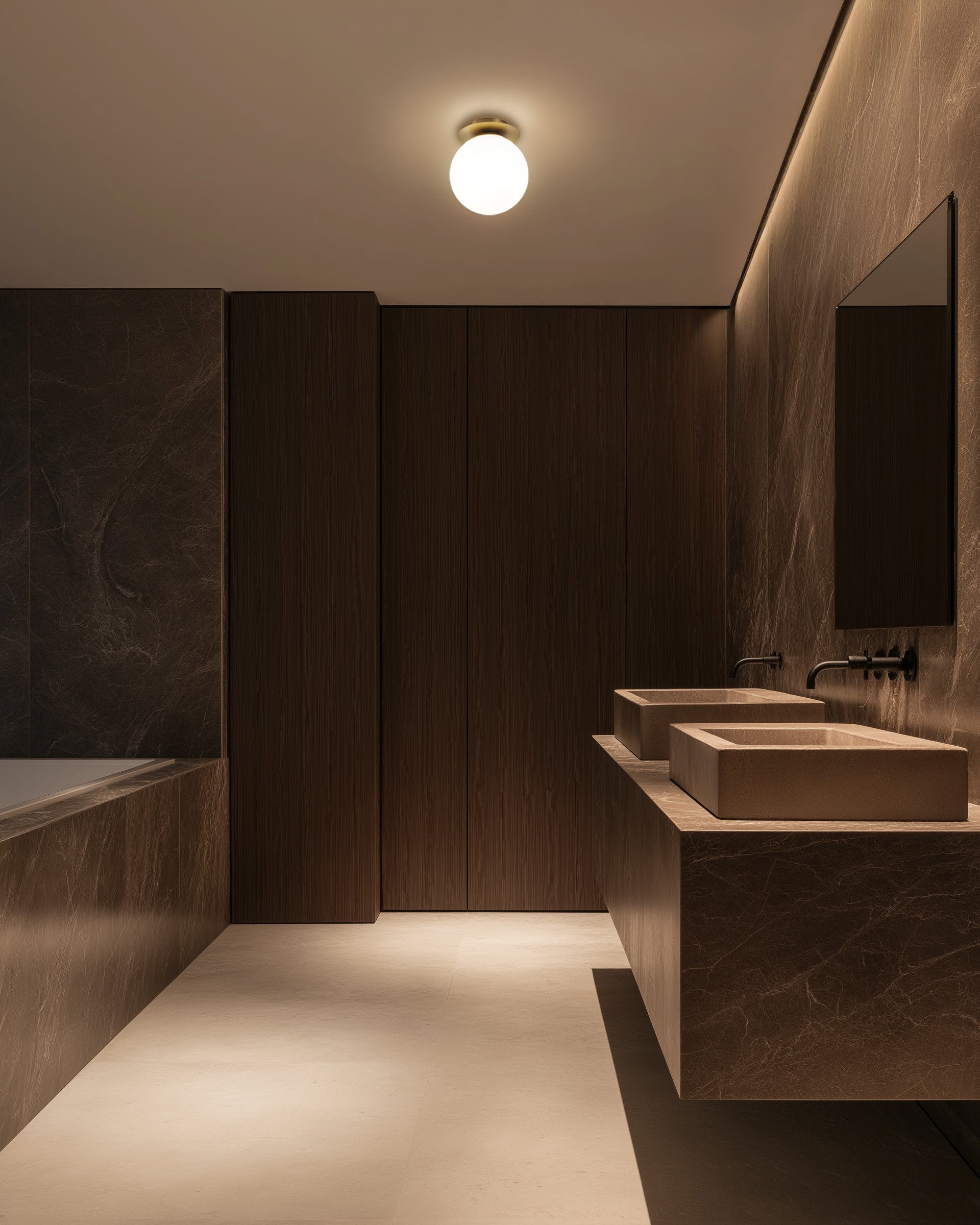 Plafoniera Alba - 1 luce oro