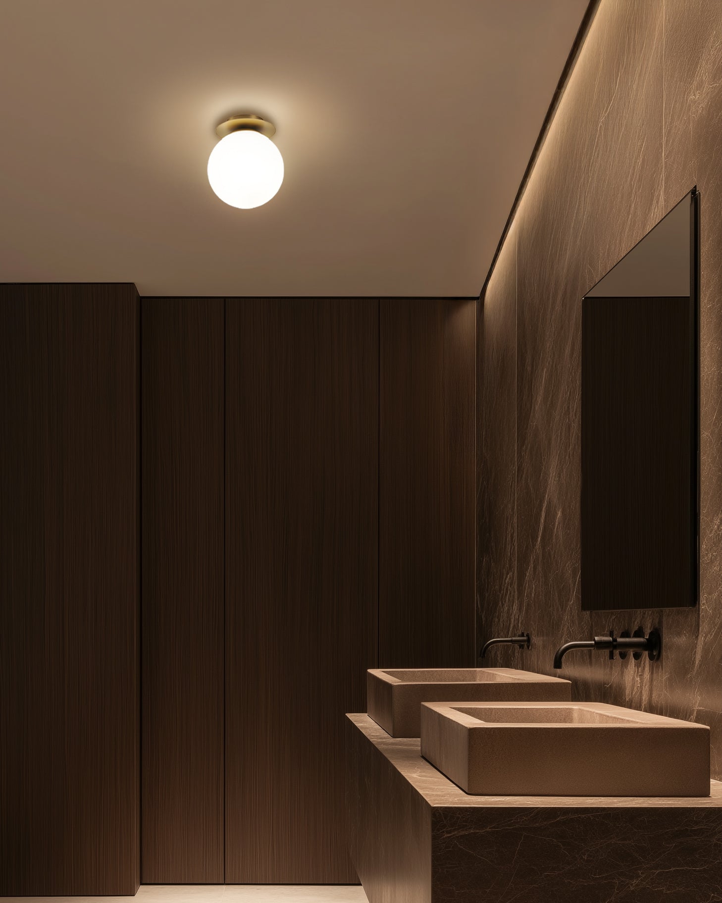 Plafoniera Alba - 1 luce oro