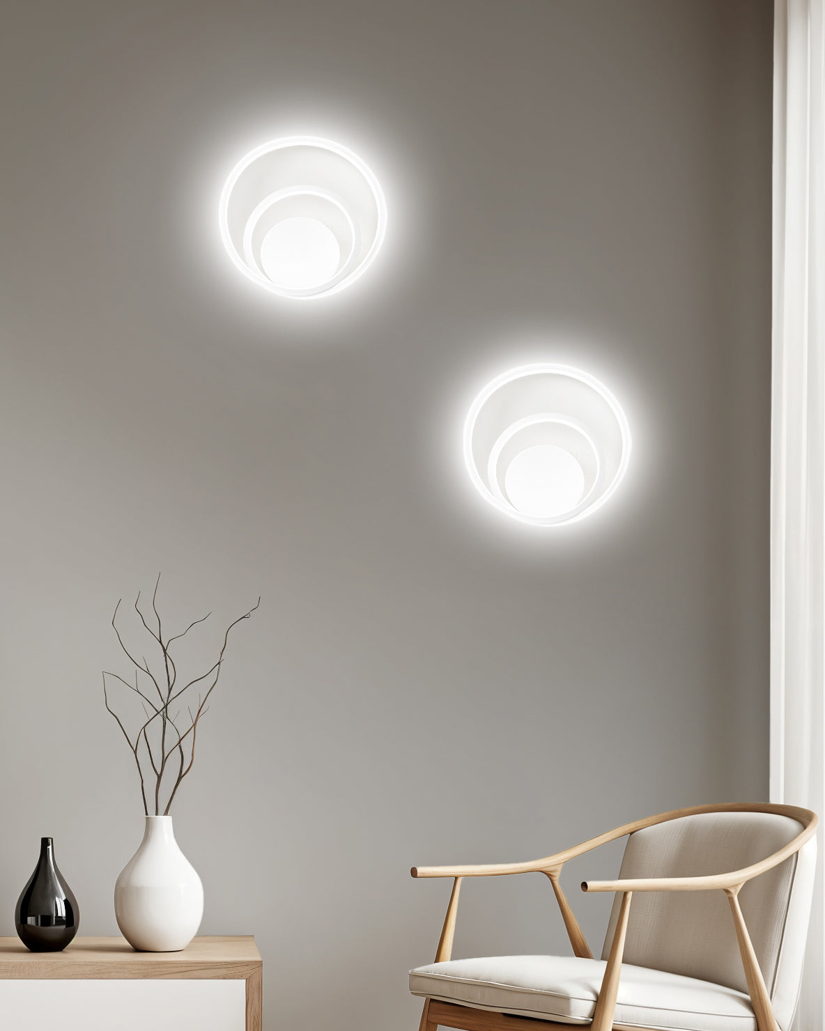 Plafoniera e Applique Island - Bianco