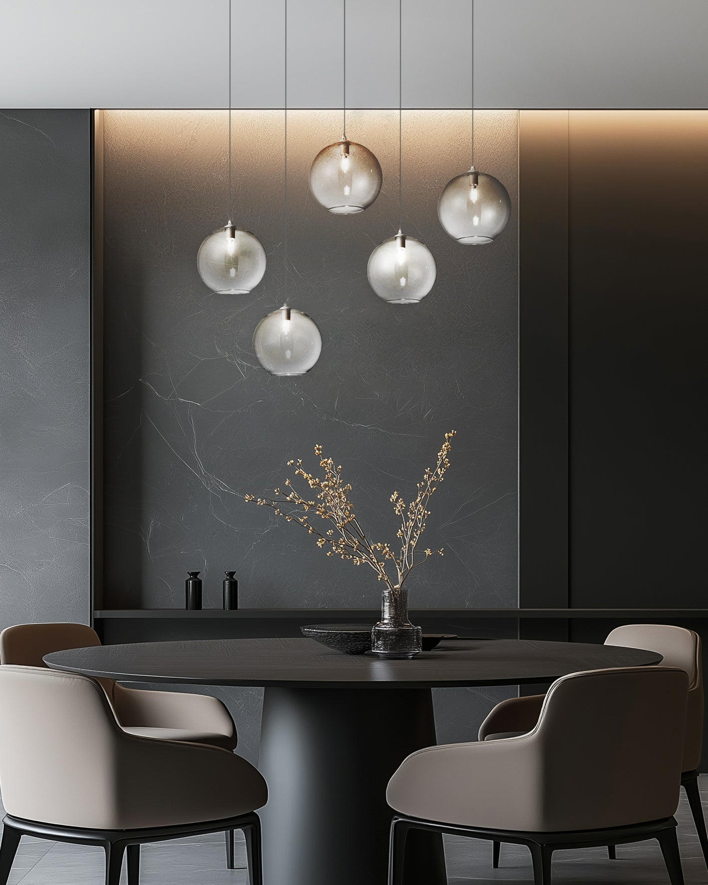 Sospensione Sofia - Sfere Cristallo G9