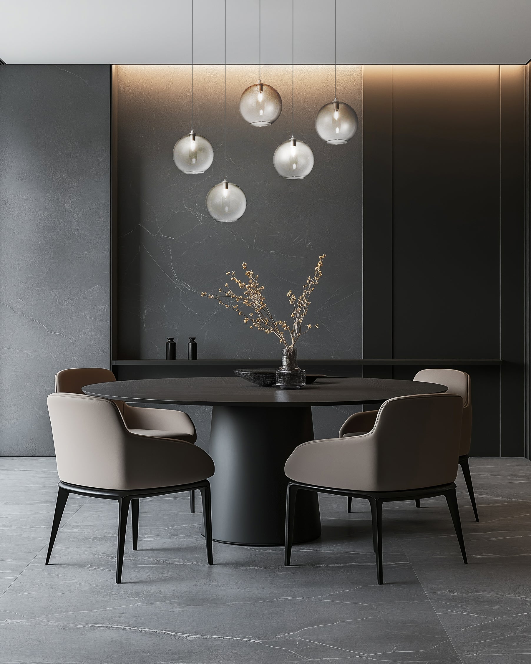 Sospensione Sofia - Sfere Cristallo G9