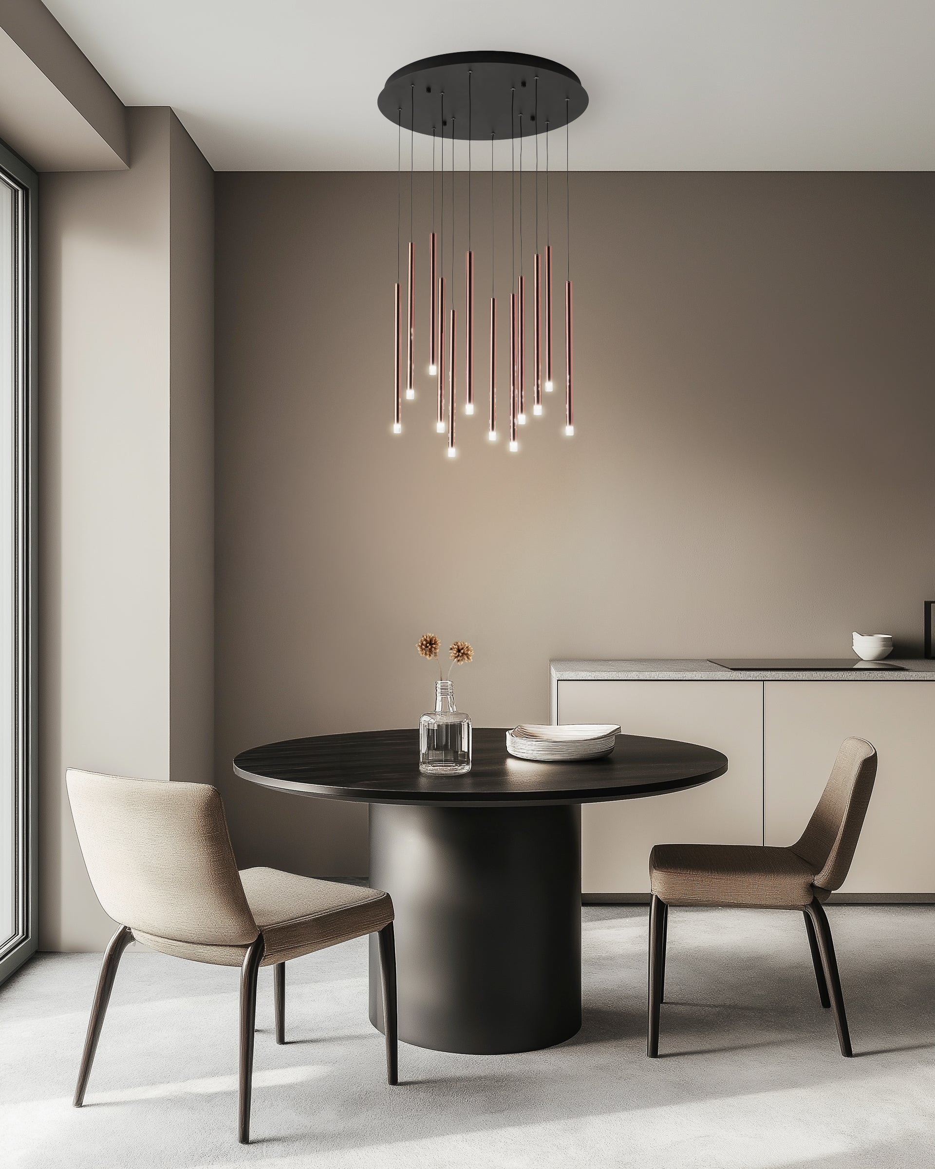 Sospensione Multipla Tonda Pointer - Rame