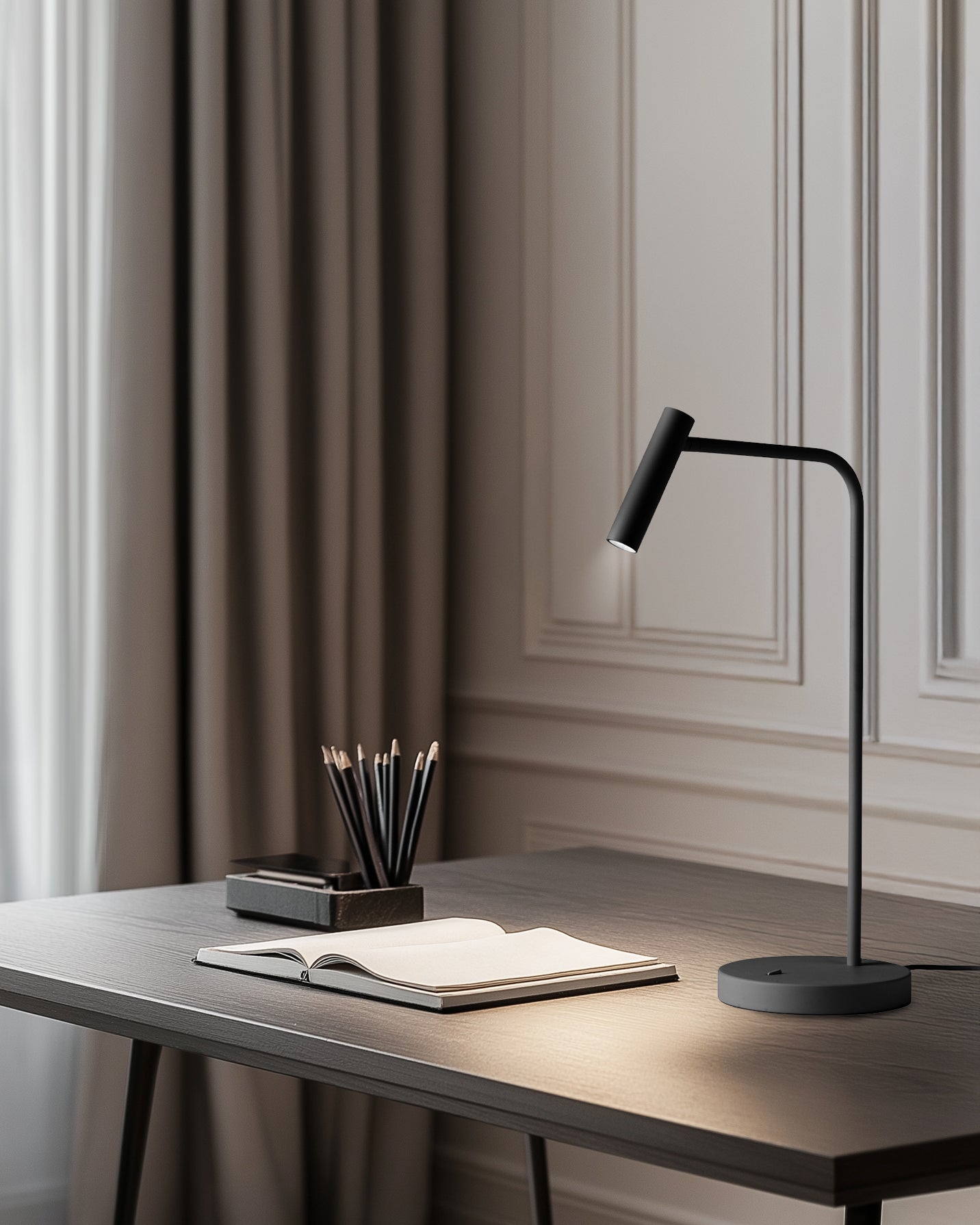 Lampada tavolo Book - Nero