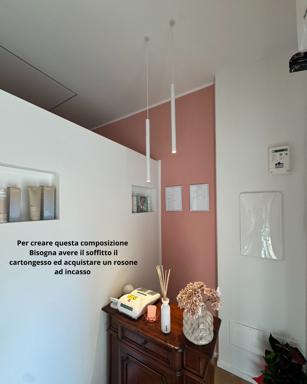 Sospensione cilindro Boston - Bianco