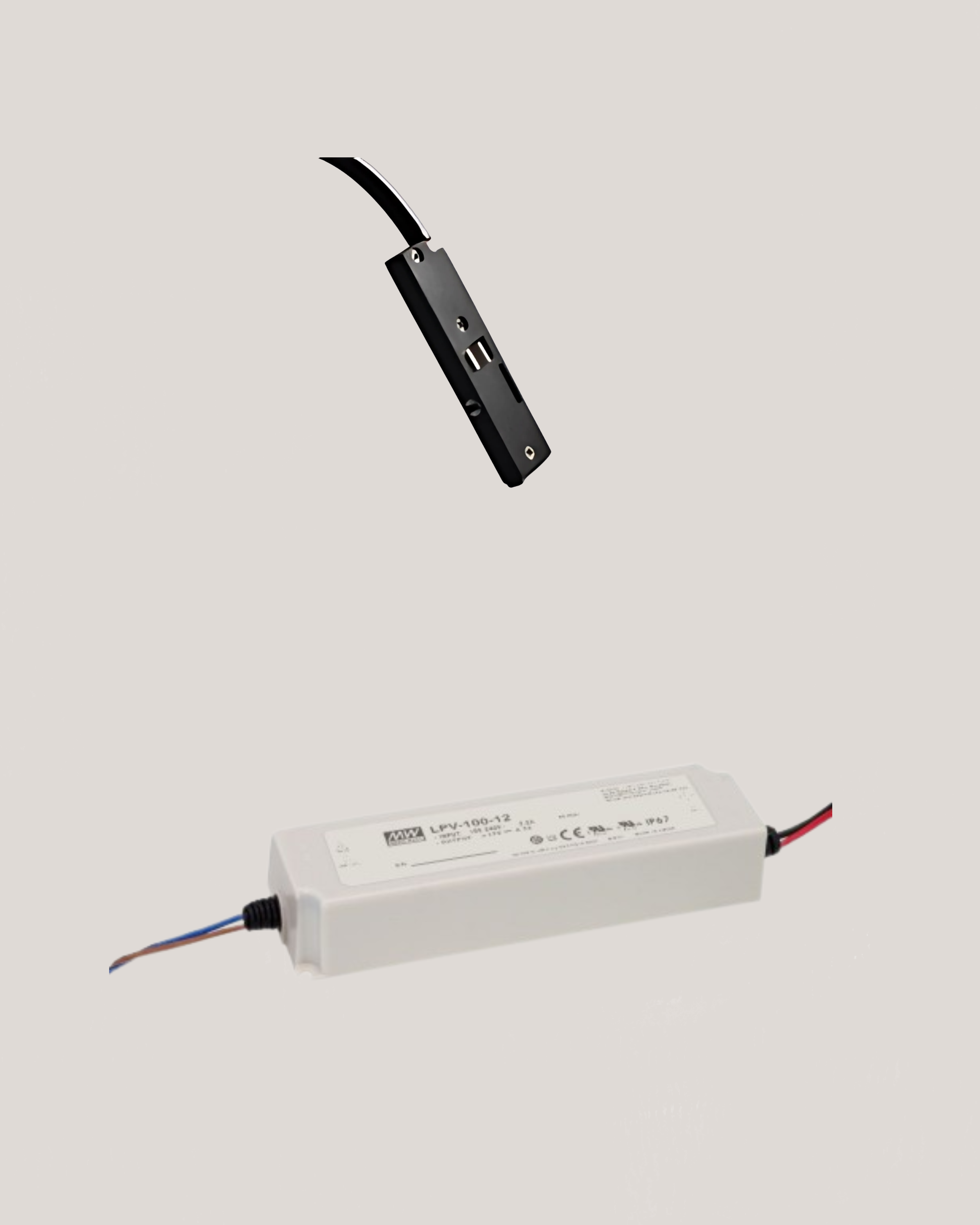 Kit di Alimentazione con Trasformatore Remoto e Base di Alimentazione - 100W 24V