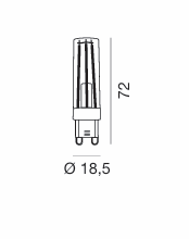 Lampadina G9 6w