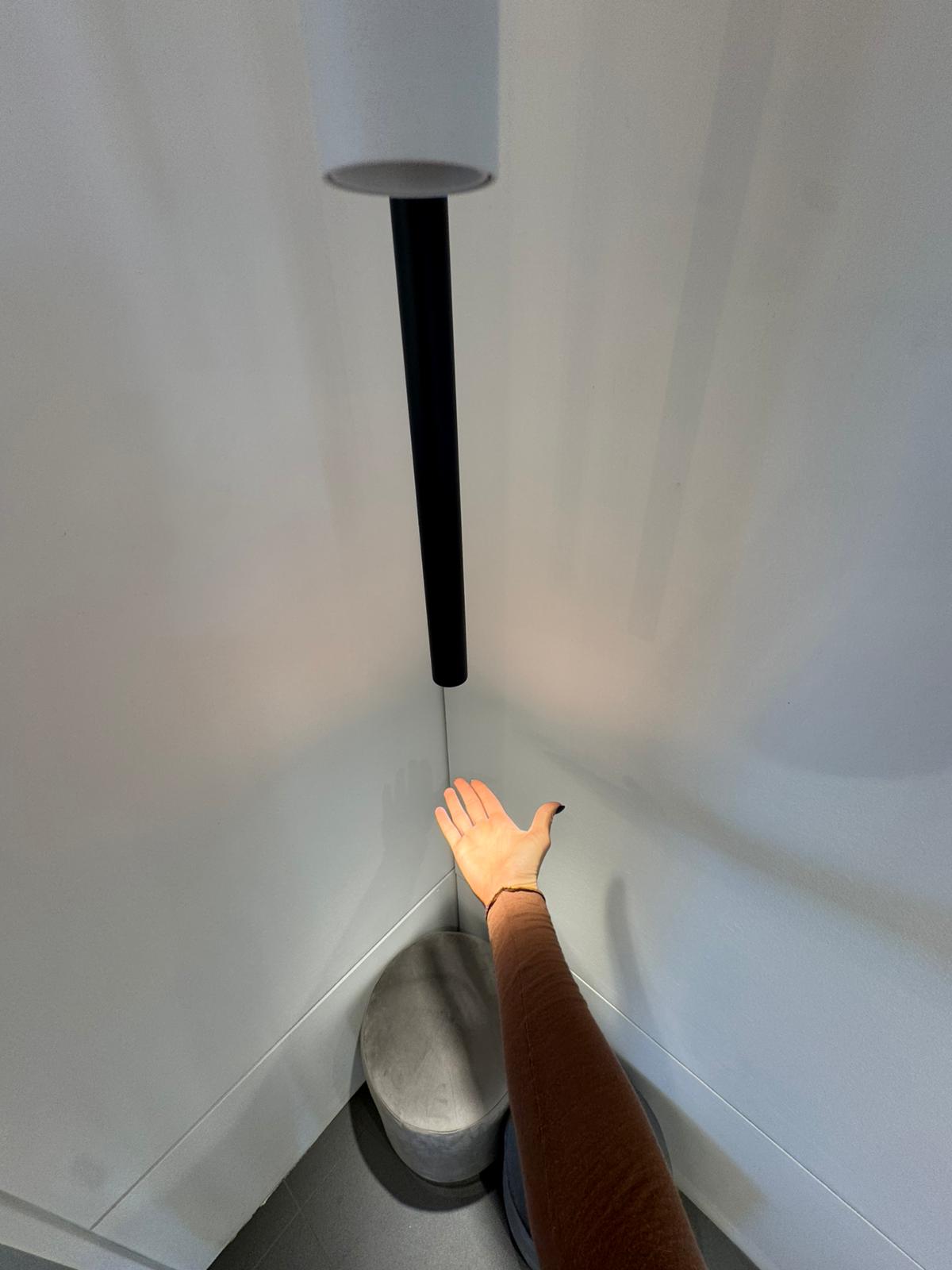 Sospensione cilindro Boston - Bianco