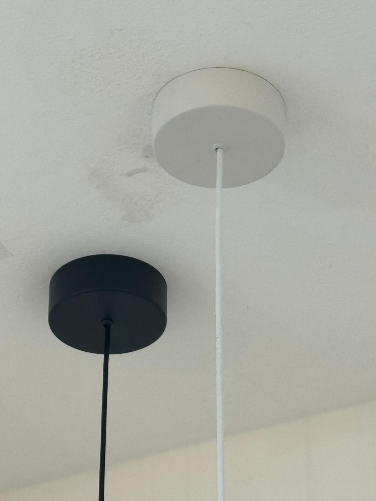 Sospensione cilindro Boston - Bianco