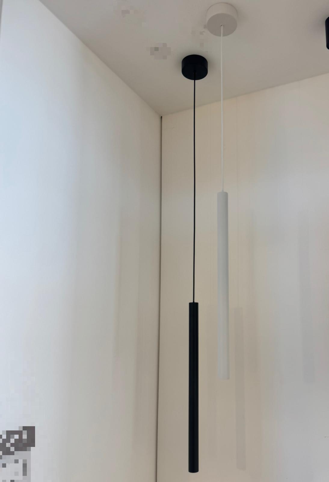 Sospensione cilindro Boston - Bianco