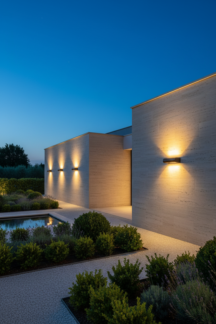 Applique esterno Focus - Corten