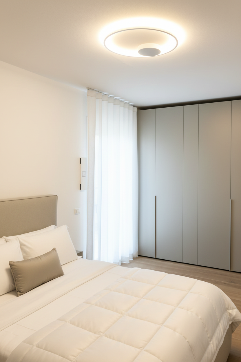 Plafoniera e Applique Eclisse luce indiretta - Bianco