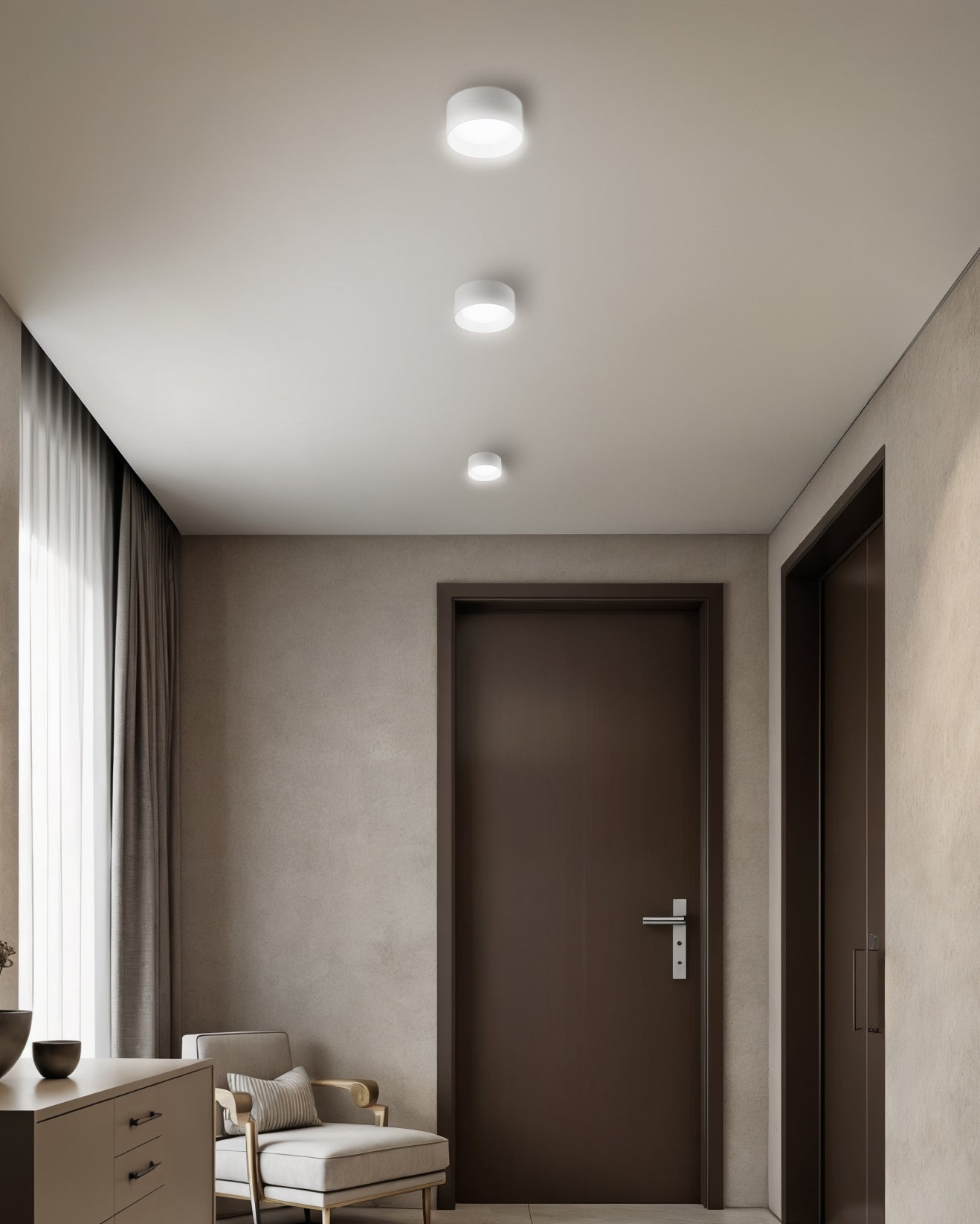 Faretto tondo Sole - Bianco