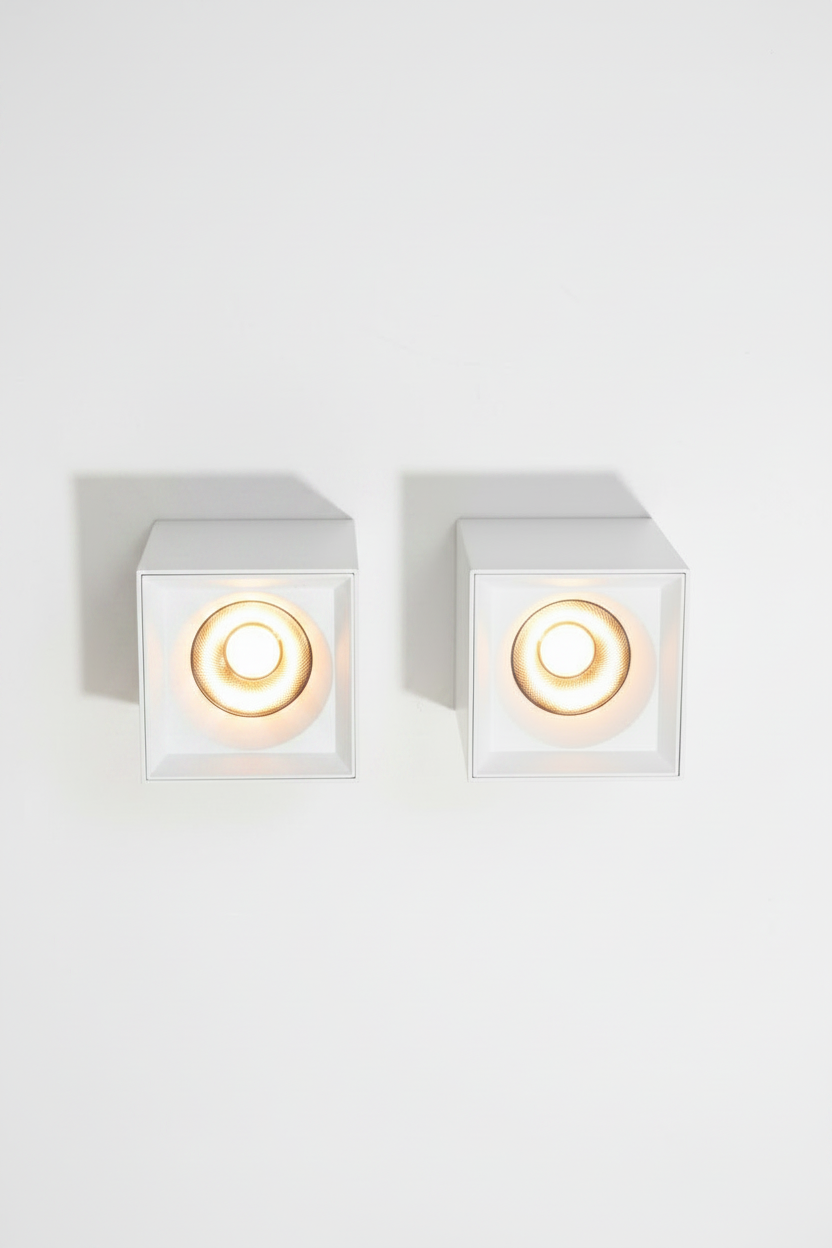 Faretto Nox Square - Bianco